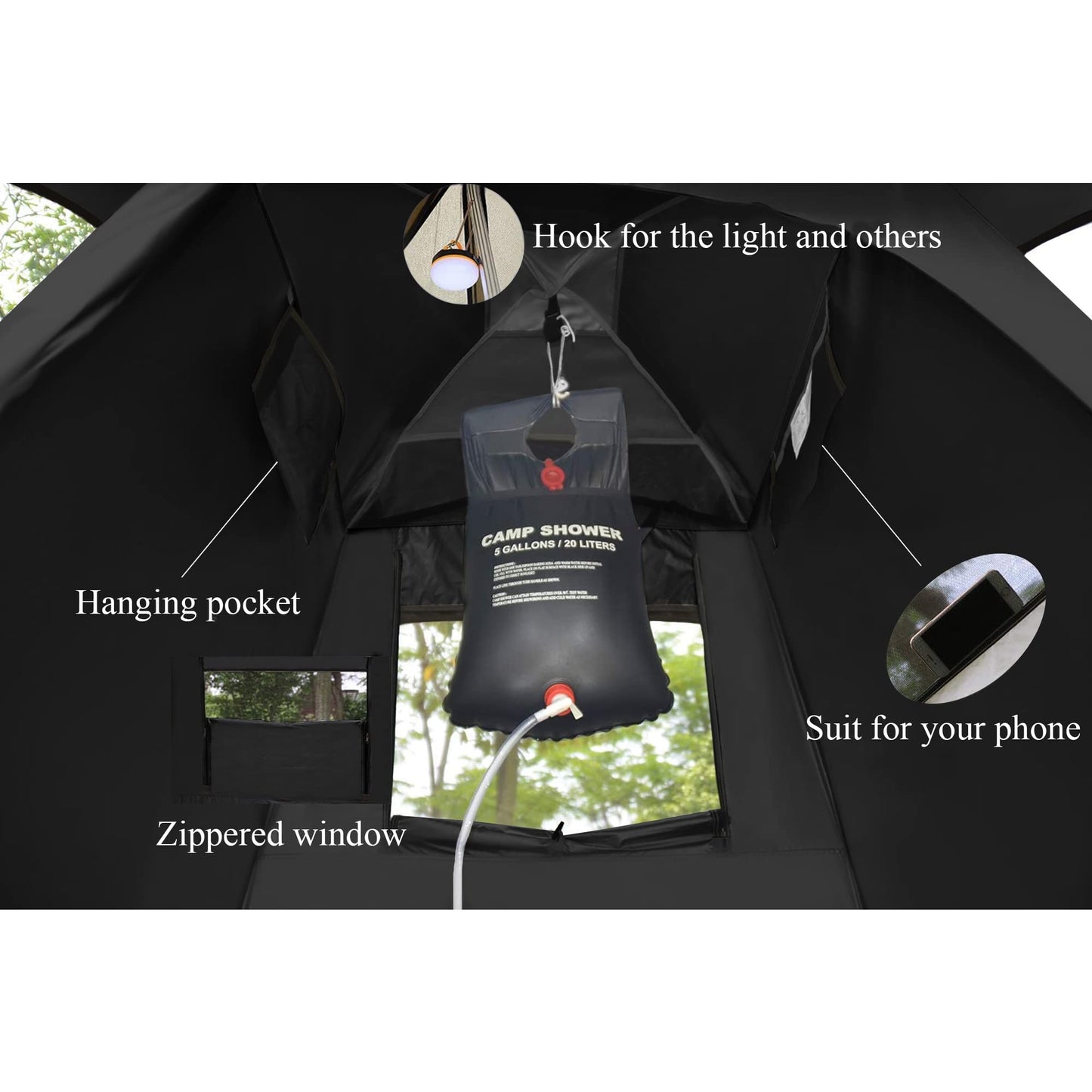 Outdoor Shower Tent Changing Room Privacy Portable Camping Shelters
