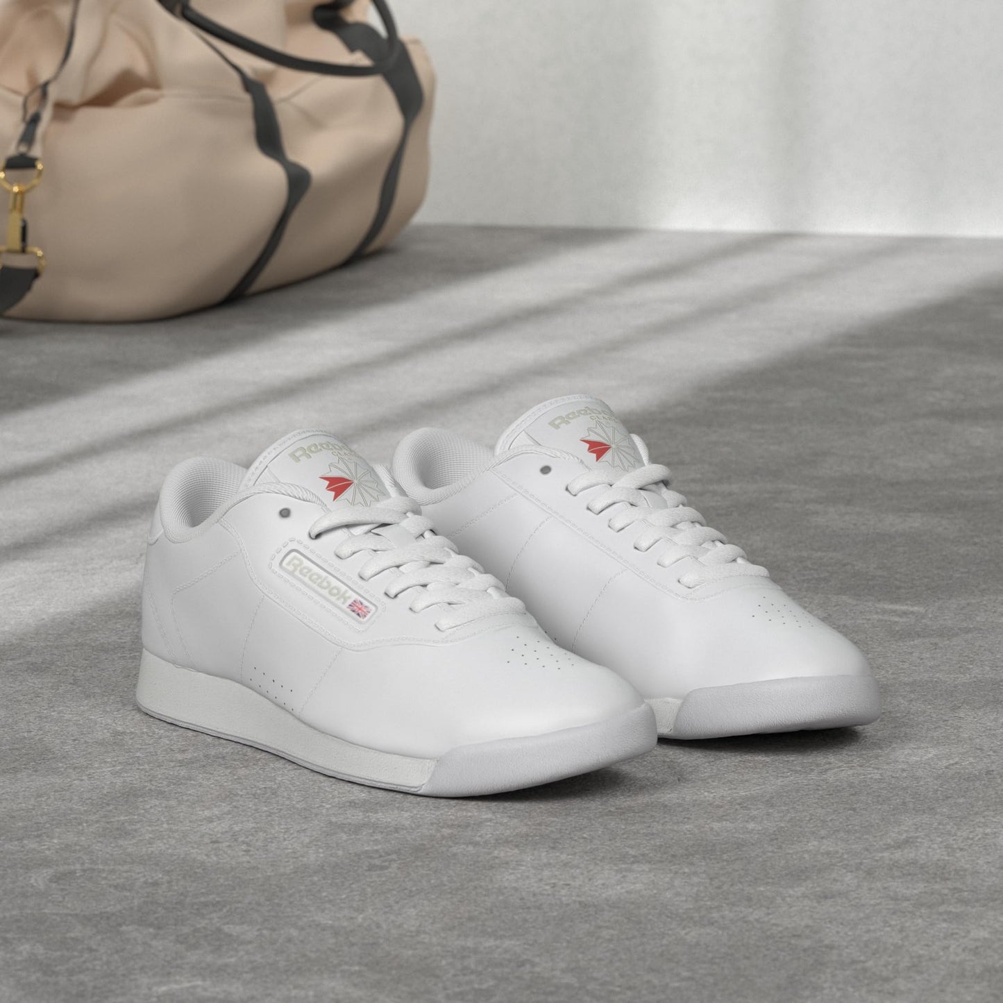 Reebok Princess Sneakers for Women, Comfortable Walking or Tennis Womens Shoes, Us-White, 8.5 Wide