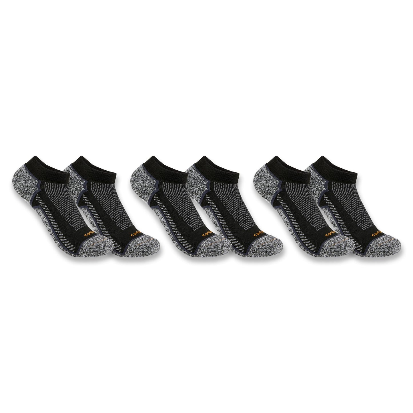 Carhartt Men's Force Midweight Low Cut Sock 3 Pack