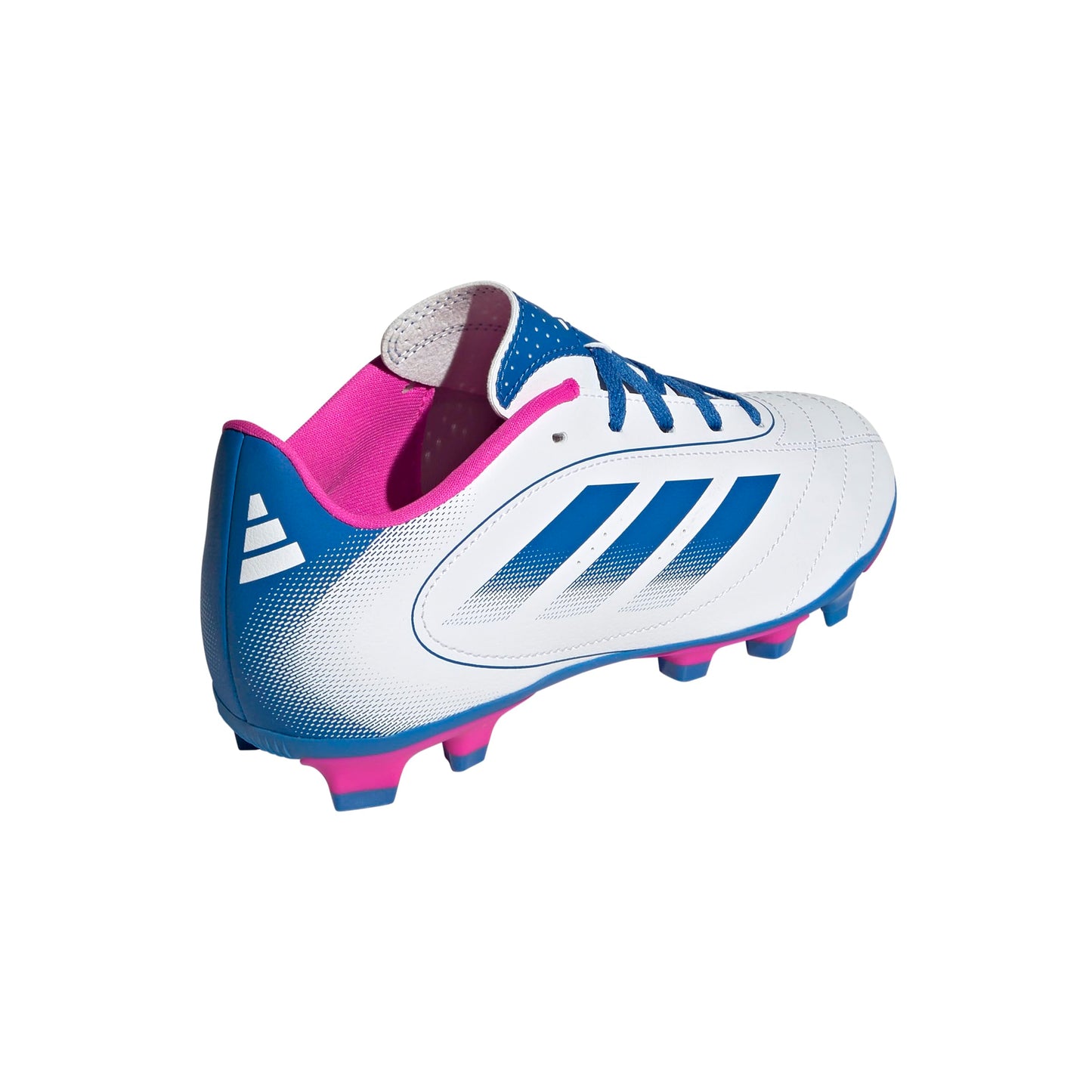 adidas Goletto IX Firm Multi Ground Sneaker, White/Bright Royal/Team Shock Pink, 6 US Unisex Big Kid