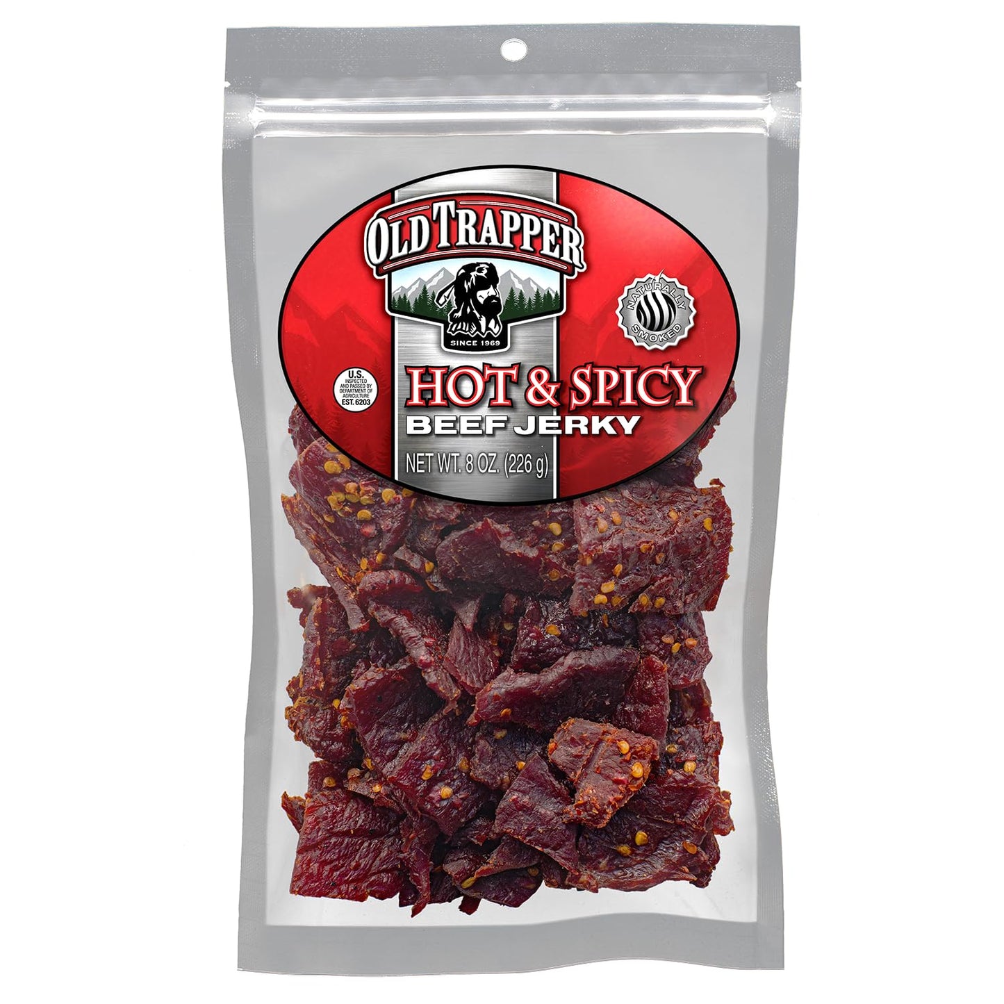 Old Trapper Beef Jerky, Old-Fashioned 10-Ounce Bag, Tender Meat Snacks for Lunches or Between Meals, 11 Grams of Protein, Zero Grams of Fat, and 70 Calories per Ounce (Pack of One)
