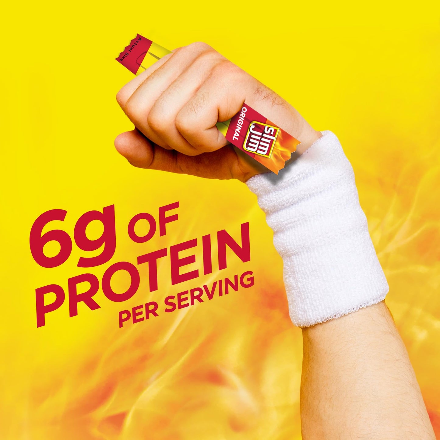 Slim Jim Smoked Meat Sticks, Mild Flavor, 6g Protein Per Serving, Snack Size, 0.28 oz. (100 Count)