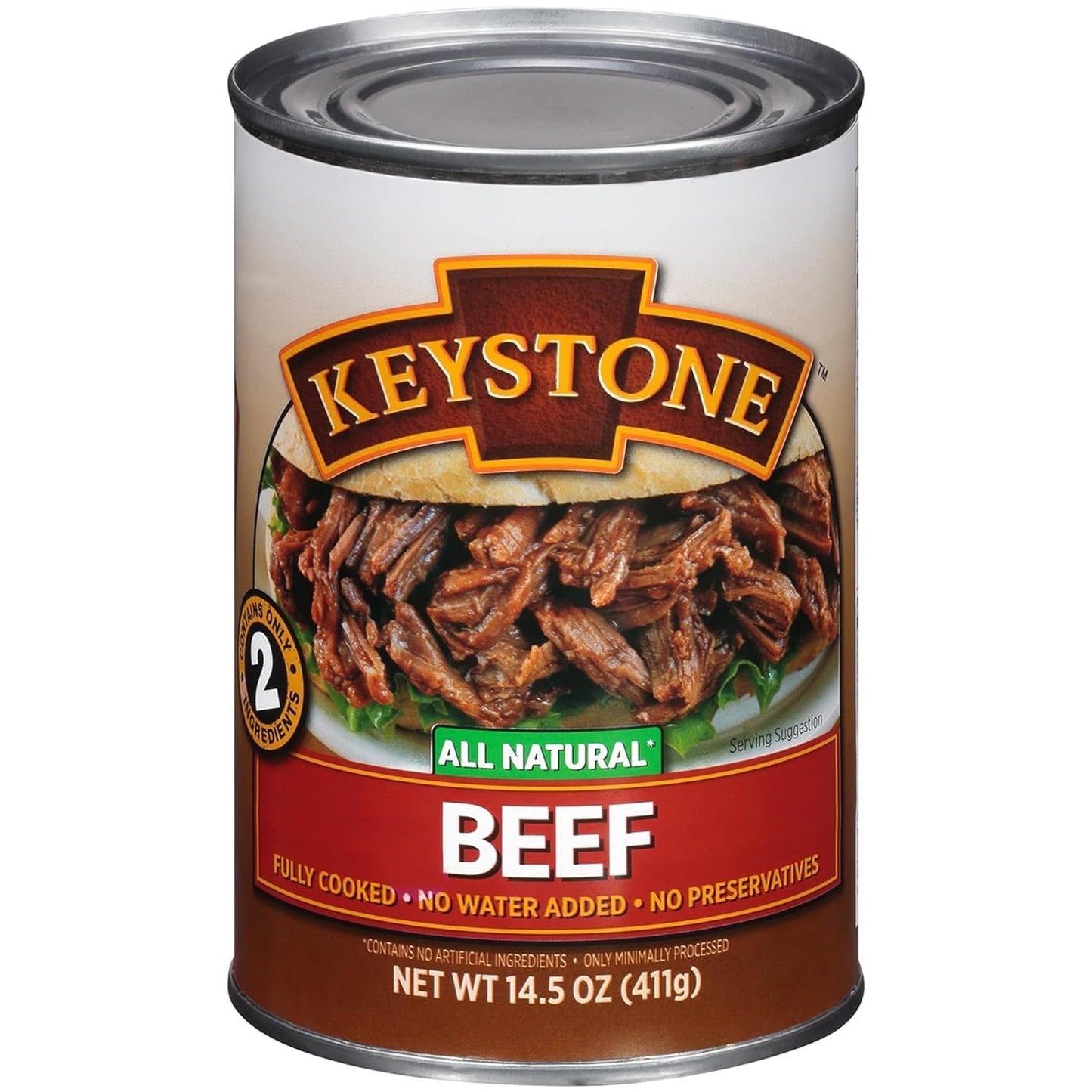 Keystone Meats All Natural Canned Turkey 14.5 Ounce Long Term Shelf Life Emergency Survival Food Canned Meat | Fully Cooked Ready to Eat | All White Meat No Carbs Gluten Free Family Pack of 6