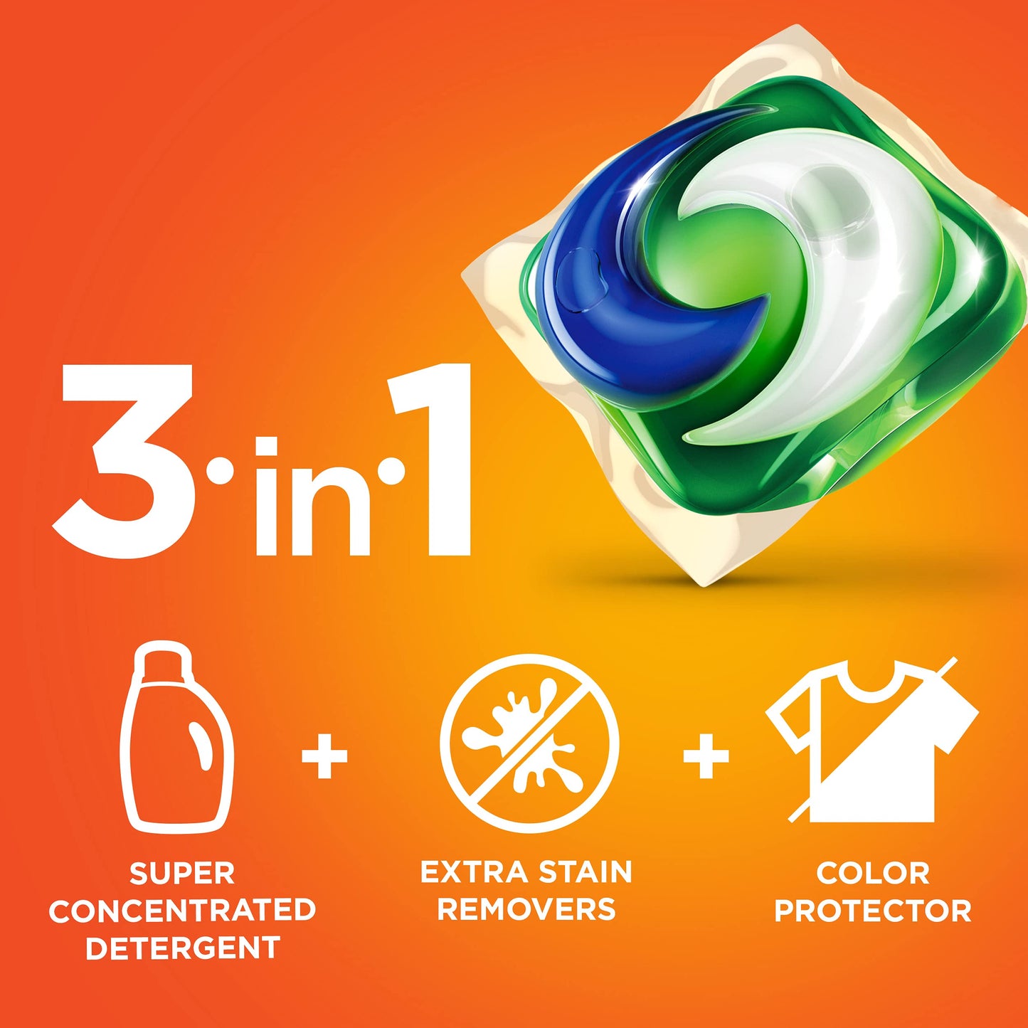 Tide PODS Laundry Detergent Pacs, 3-in-1 Stain Remover, Odor Fighter, Color Protector, 112 Count, HE compatible, Original Scent