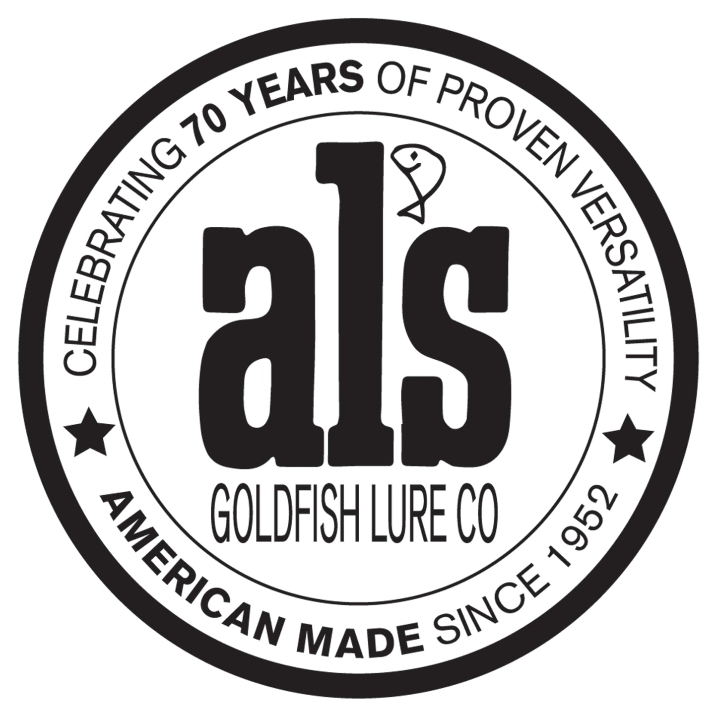 AL's Goldfish Lure Company, Rust Free Goldfish Freshwater Fishing Spoon, Treble Hook, Trout, Salmon, Bass, Walleye, Crappie, Panfish, and Pike. Sizes 3/16 oz., 1/4 oz. or 1/2 oz
