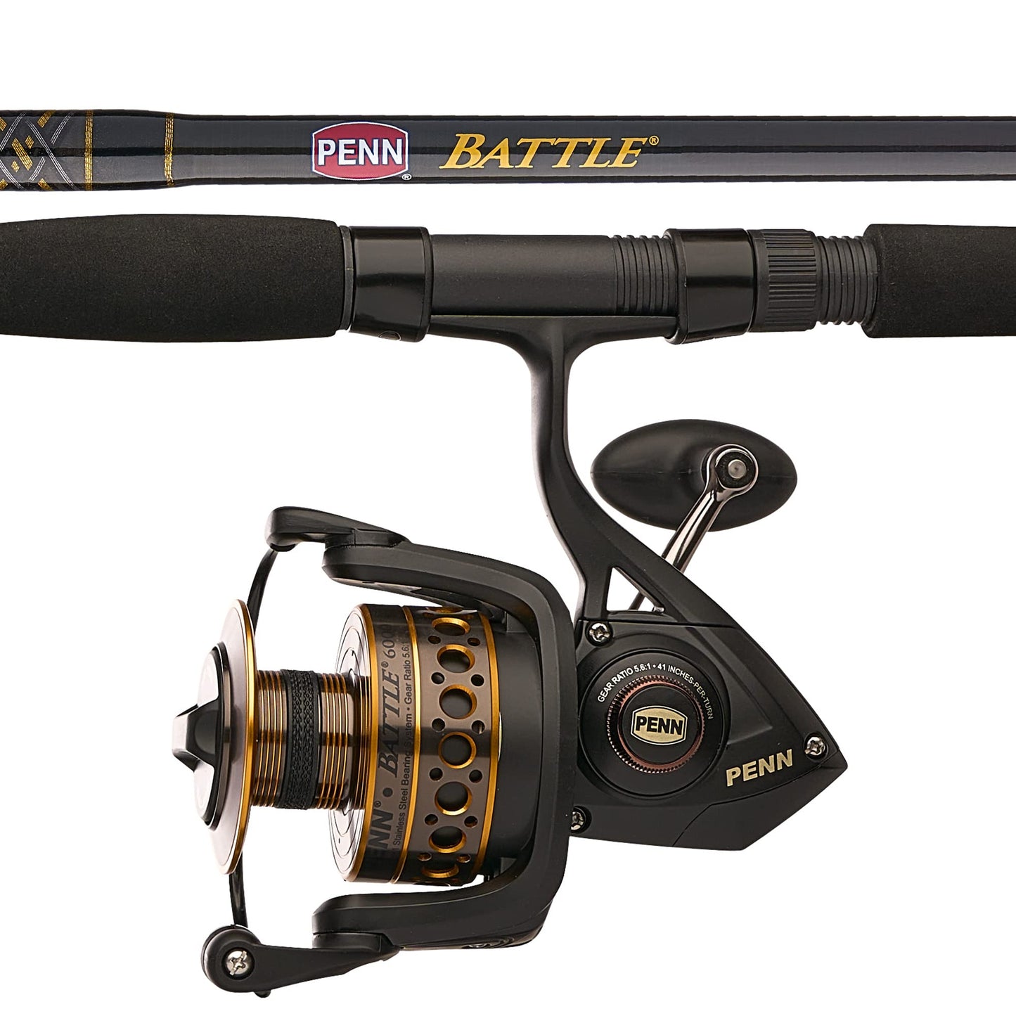 PENN Battle Spinning Reel and Fishing Rod Combo