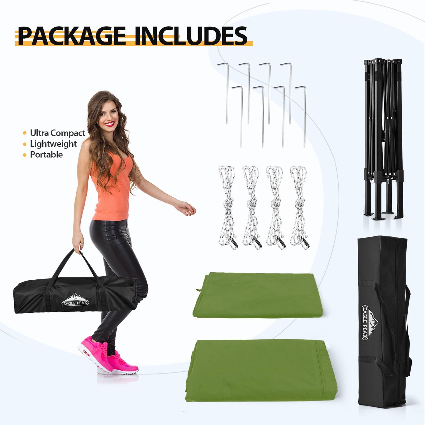 EAGLE PEAK Flex Compact 4x4 Pop-up Canopy Changing Room, Portable Dressing Room, Privacy Changing Tent for Indoor Fashion Photoshoots, Camping, or Pool, Purple