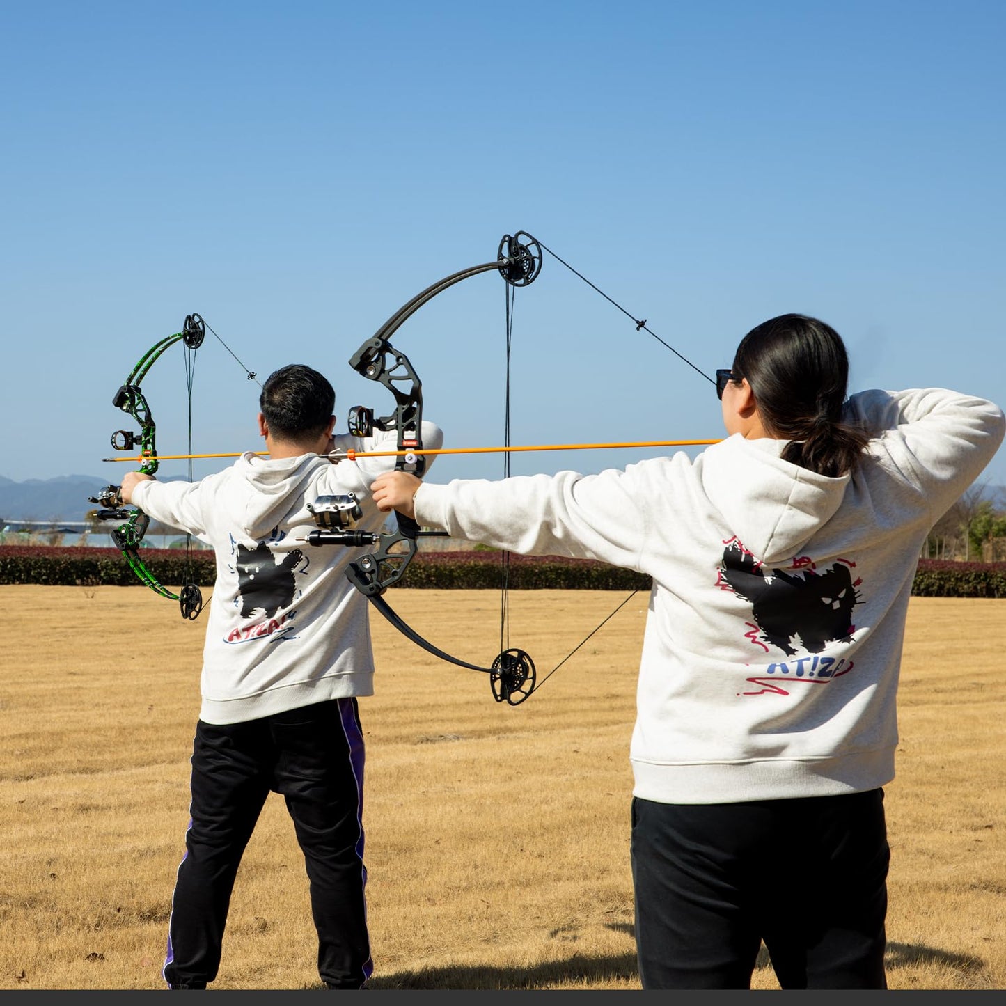 Bowfishing Bow Kit with 3 Arrows 15-45 LBS Draw Length 18"-29.5", Fishing Reel Hunting Shooting Fish for Compound Bow Right Hand,Fully Adjustable
