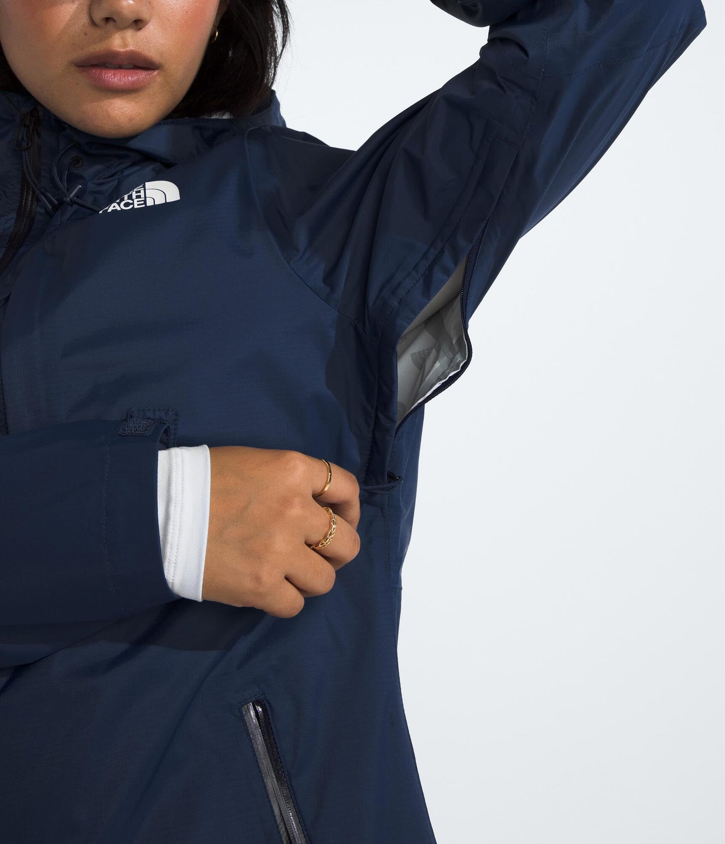 THE NORTH FACE Women's Alta Vista Rain Jacket | 3 Piece Hood With Adjustable Cinch-cord, Waterproof, Breathable