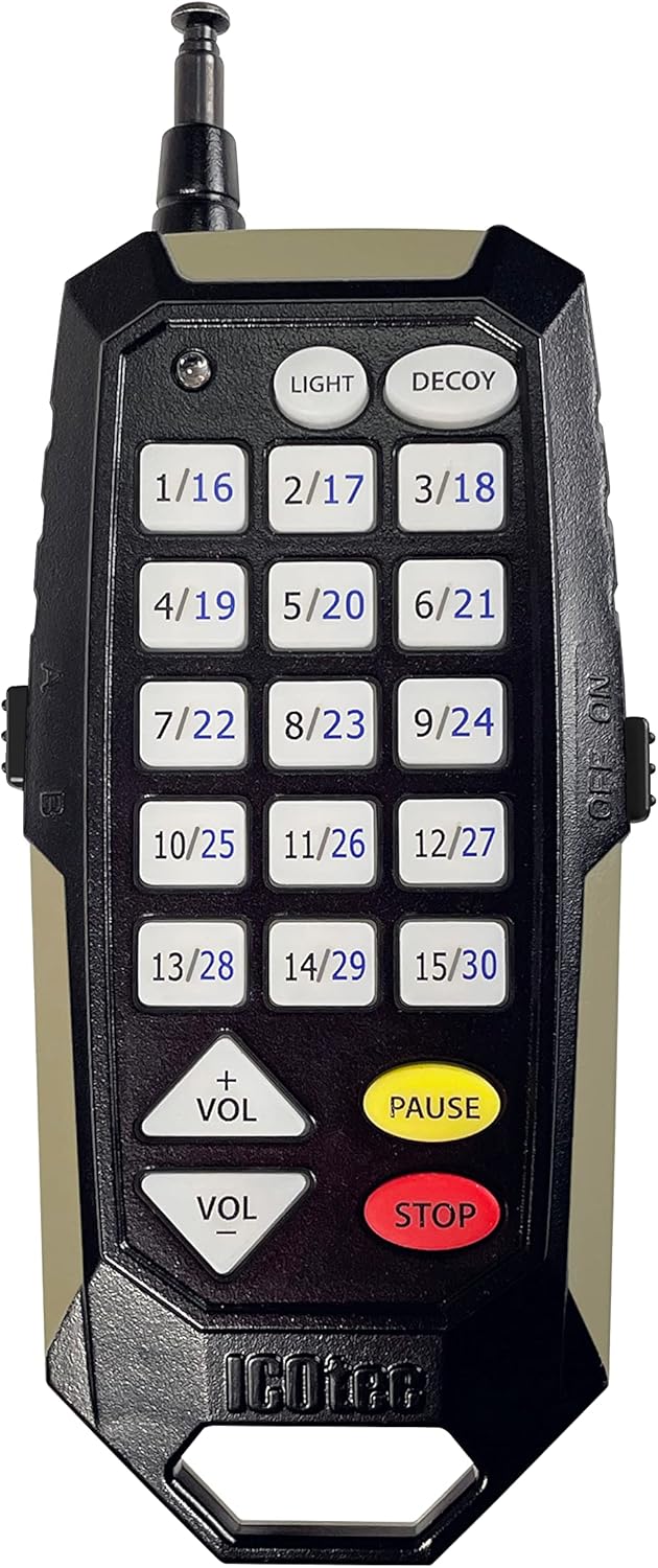 Icotec Renegade+ Programmable Predator Call with Bluetooth and a C4 Power House Rechagreable Lithium Battery