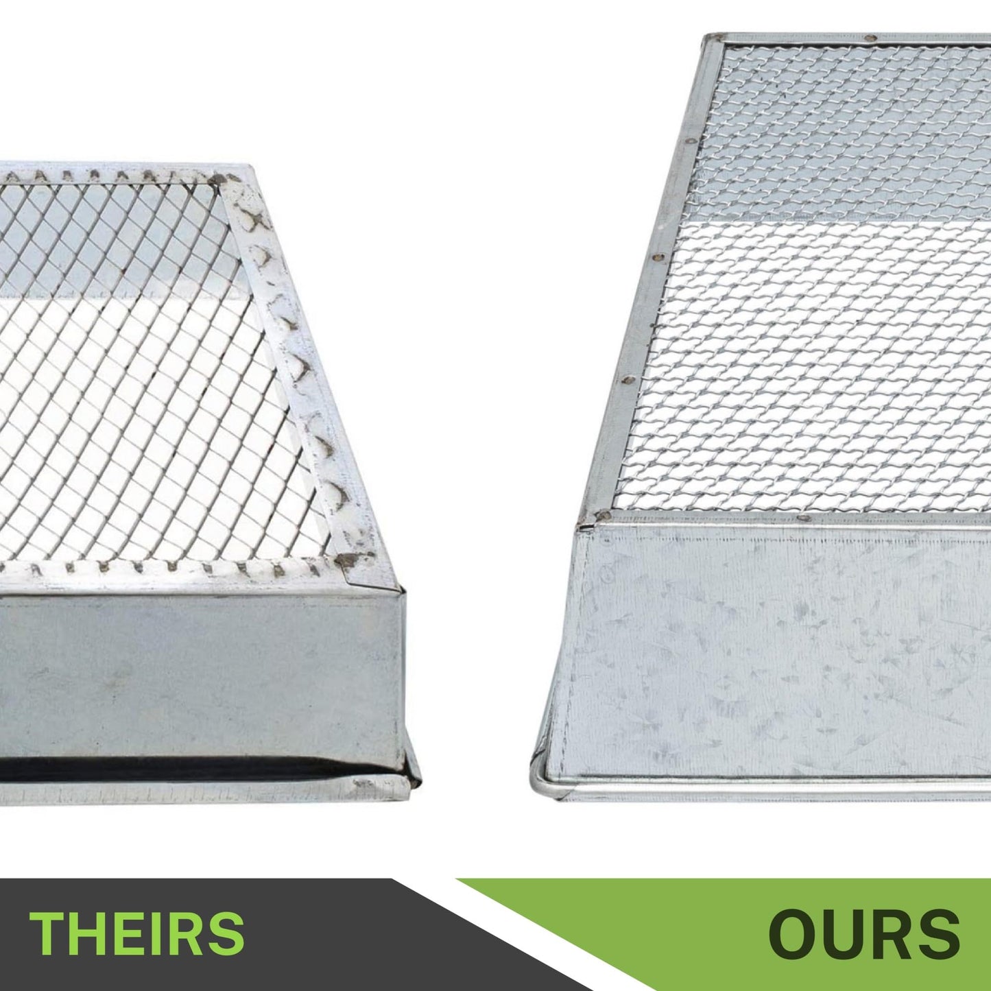 Soil Sifter, 12 x 10 Inch Standard Size with 1/4 Inch Mesh, Includes Work Gloves