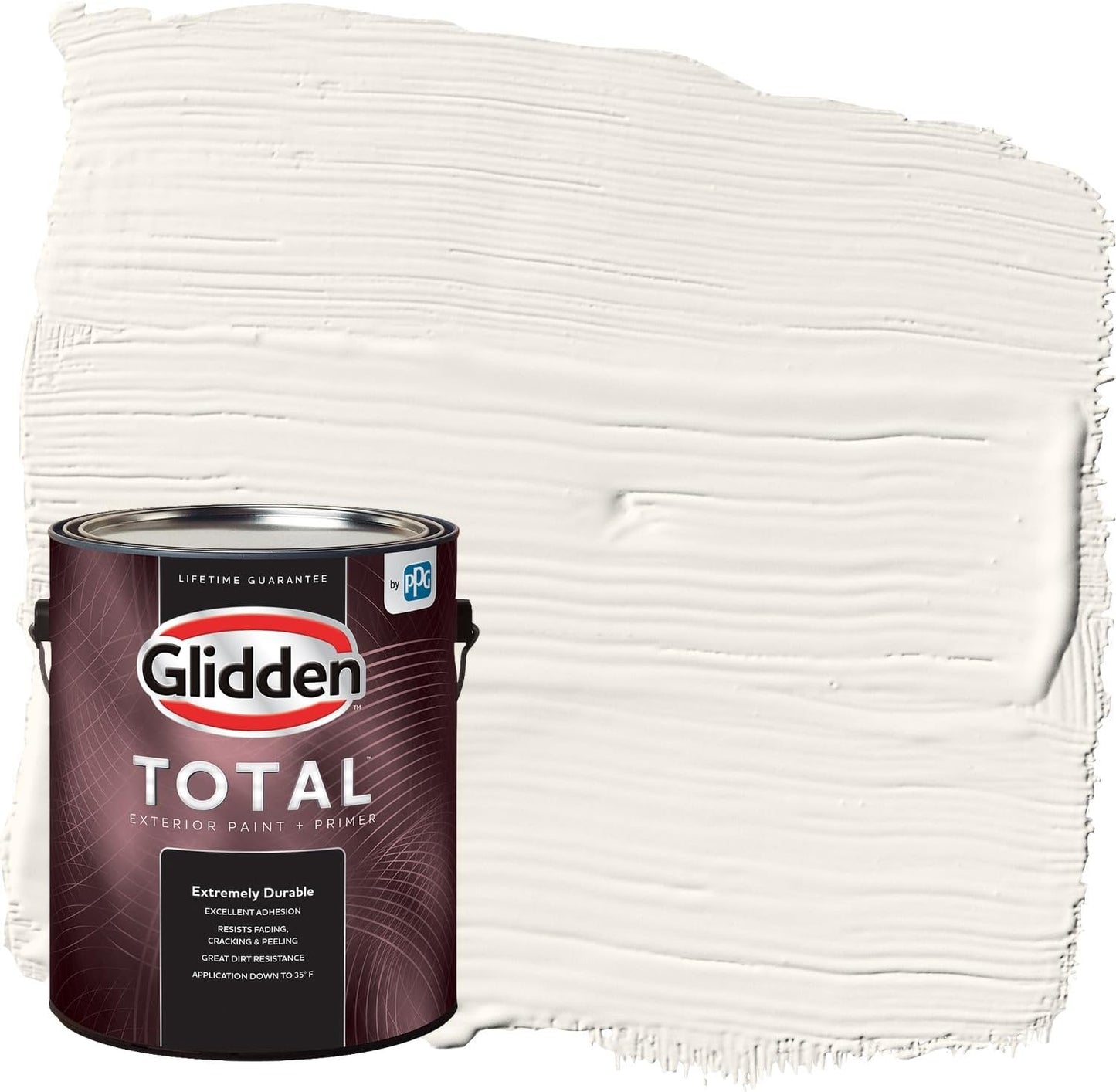 Glidden Exterior Paint + Primer: Beige/Pony Tail, One Coat, Semi-Gloss, 1-Gallon
