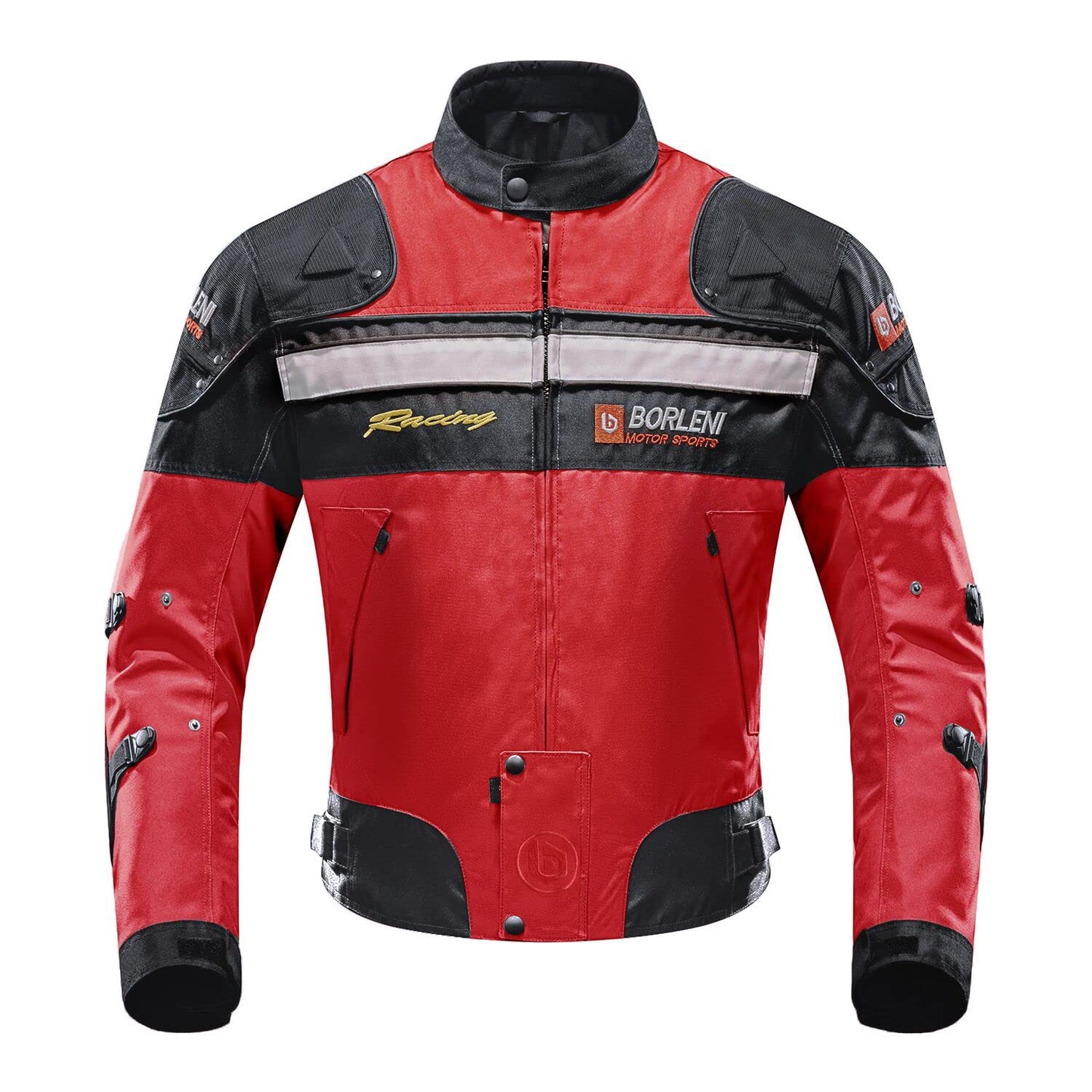 BORLENI Motorcycle Jacket Motorbike Riding Jacket Windproof Motorcycle Full Body Protective Gear Armor