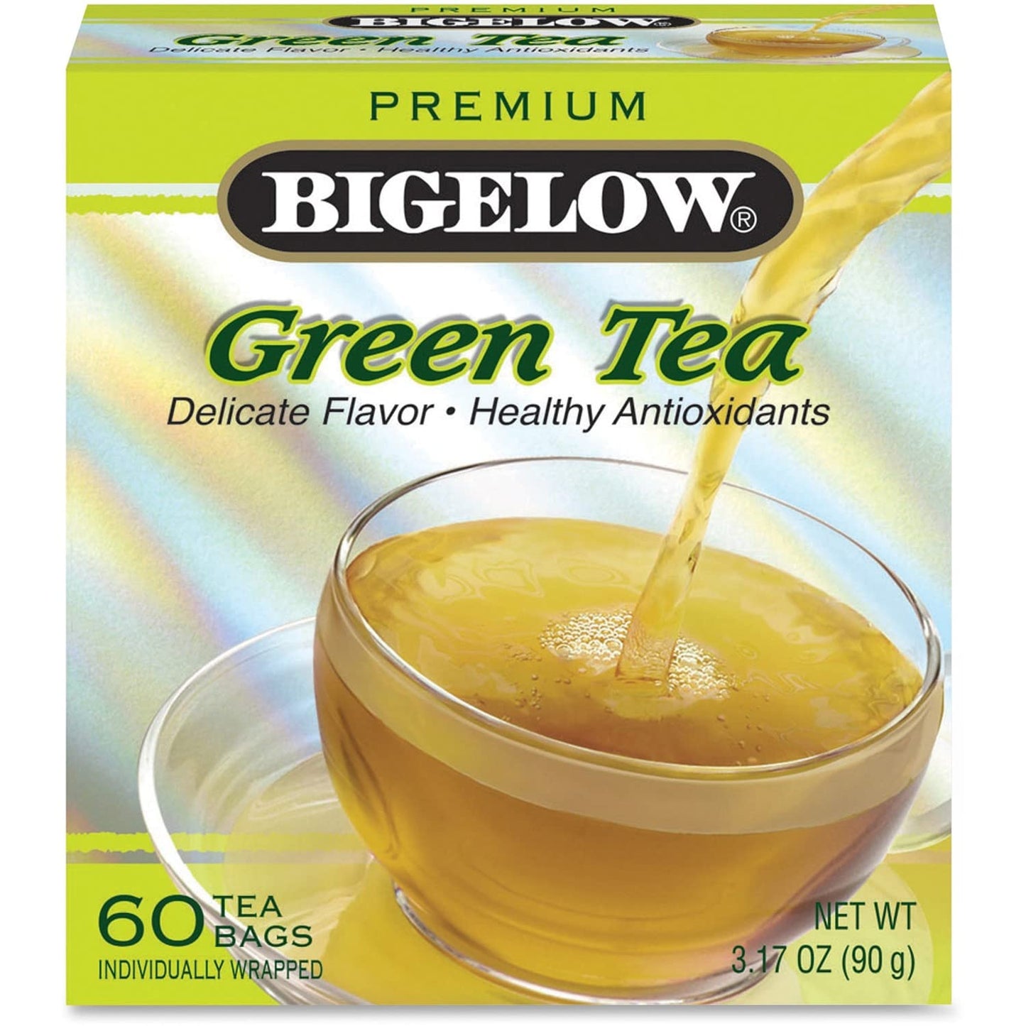 Bigelow Tea Green Tea Variety Pack, Classic Green Tea, Lemon, Pomegranate, Mint, Peach and Constant Comment Flavors, 20 Count Box (Pack of 6), 120 Total Tea Bags