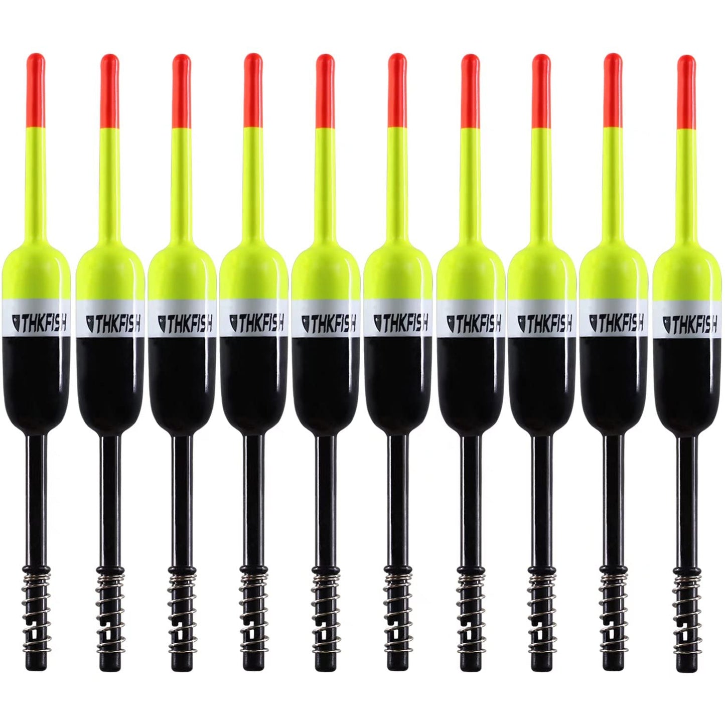 THKFISH Fishing Bobbers Fishing Floats and Bobbers Slip Bobbers for Fishing Balsa Floats Crappie Fishing Bobbers Fixed Bobber (1.5"X0.59"X5.4") (2.5"X0.59"X5.4")