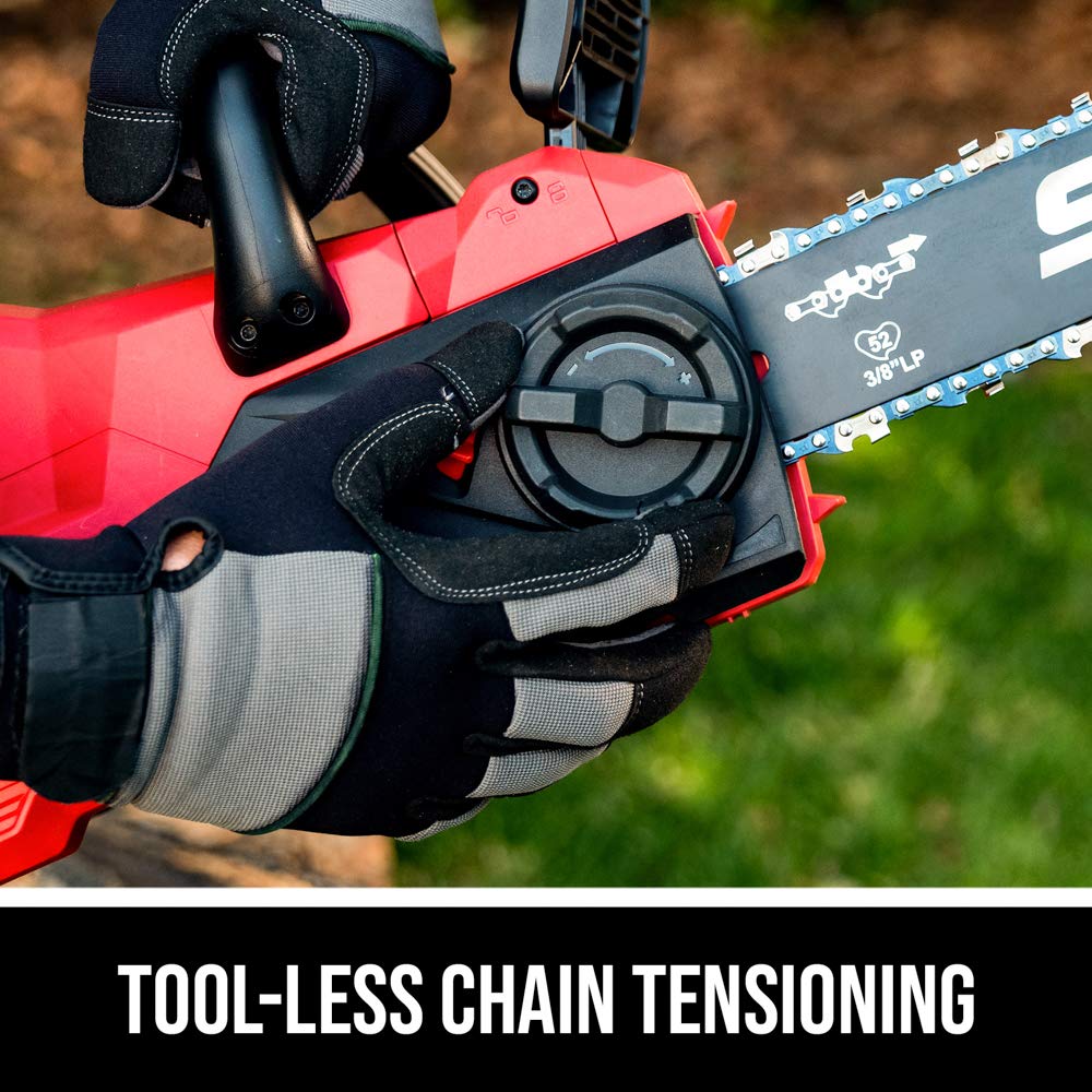 SKIL PWR CORE 40 Brushless 40V 14” Lightweight Chainsaw Kit with Tool-free Chain Tension & Auto Lubrication, Includes 2.5Ah Battery and Auto PWR Jump Charger - CS4555-10