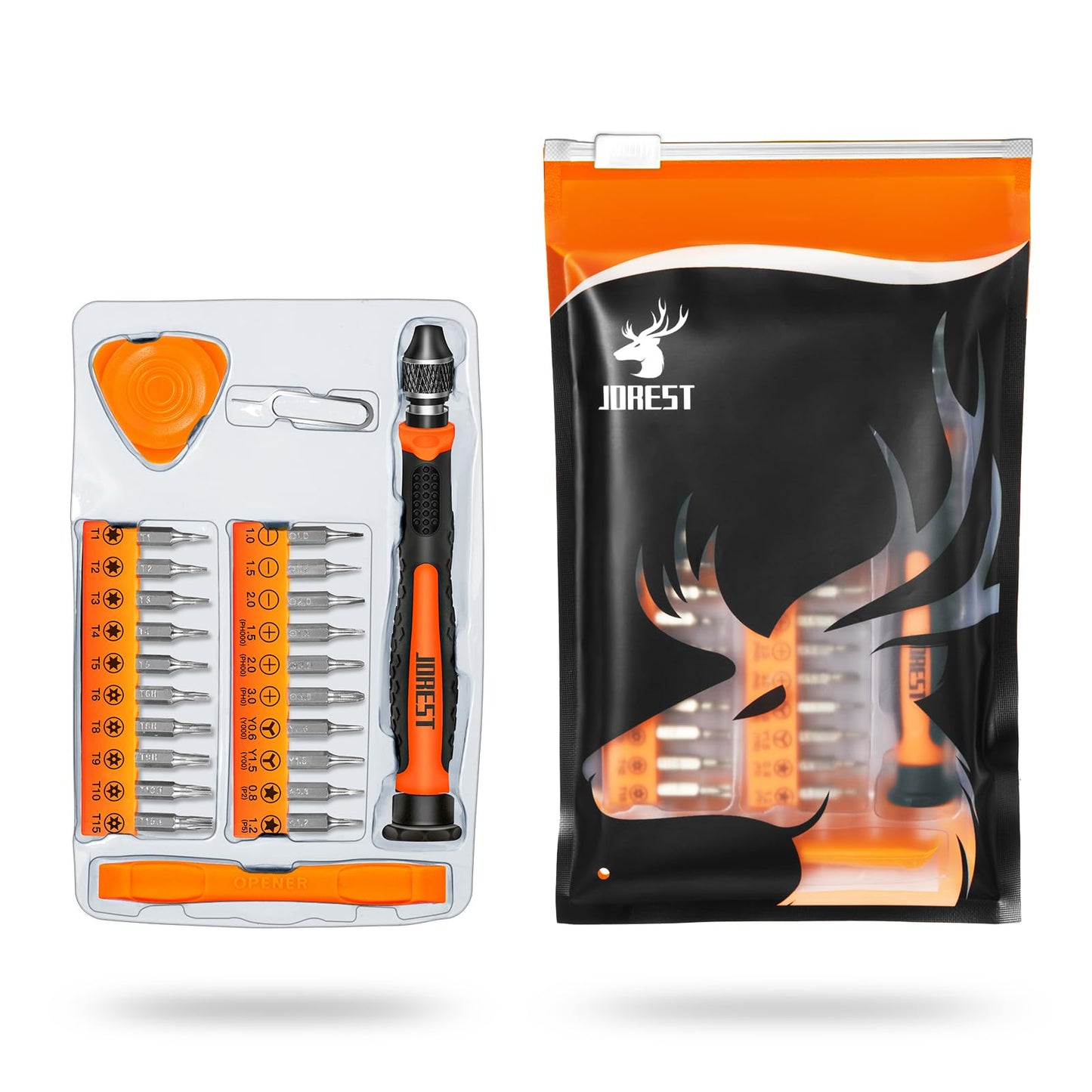 JOREST 152 in 1 Precision Screwdriver Set, Tool Gifts for Men, Magnetic Tool Kit with Torx Triwing Bits, Repair for Electronics,Macbook, Laptop, PC, RC, PS5, iphone,Jewelers, XBOX, Glasses