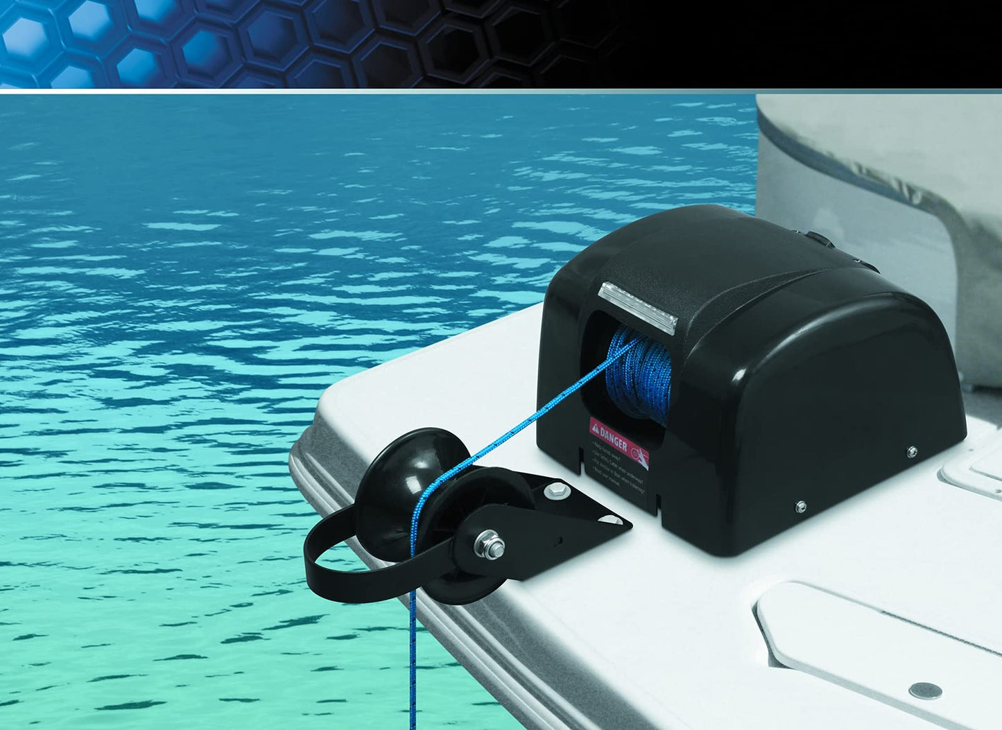 Electric Anchor Winch,Marine Anchor Winch 12V,Saltwater Boat Anchor Windlass Kit with Wireless Remote Control,Heavy Duty Towing Winches