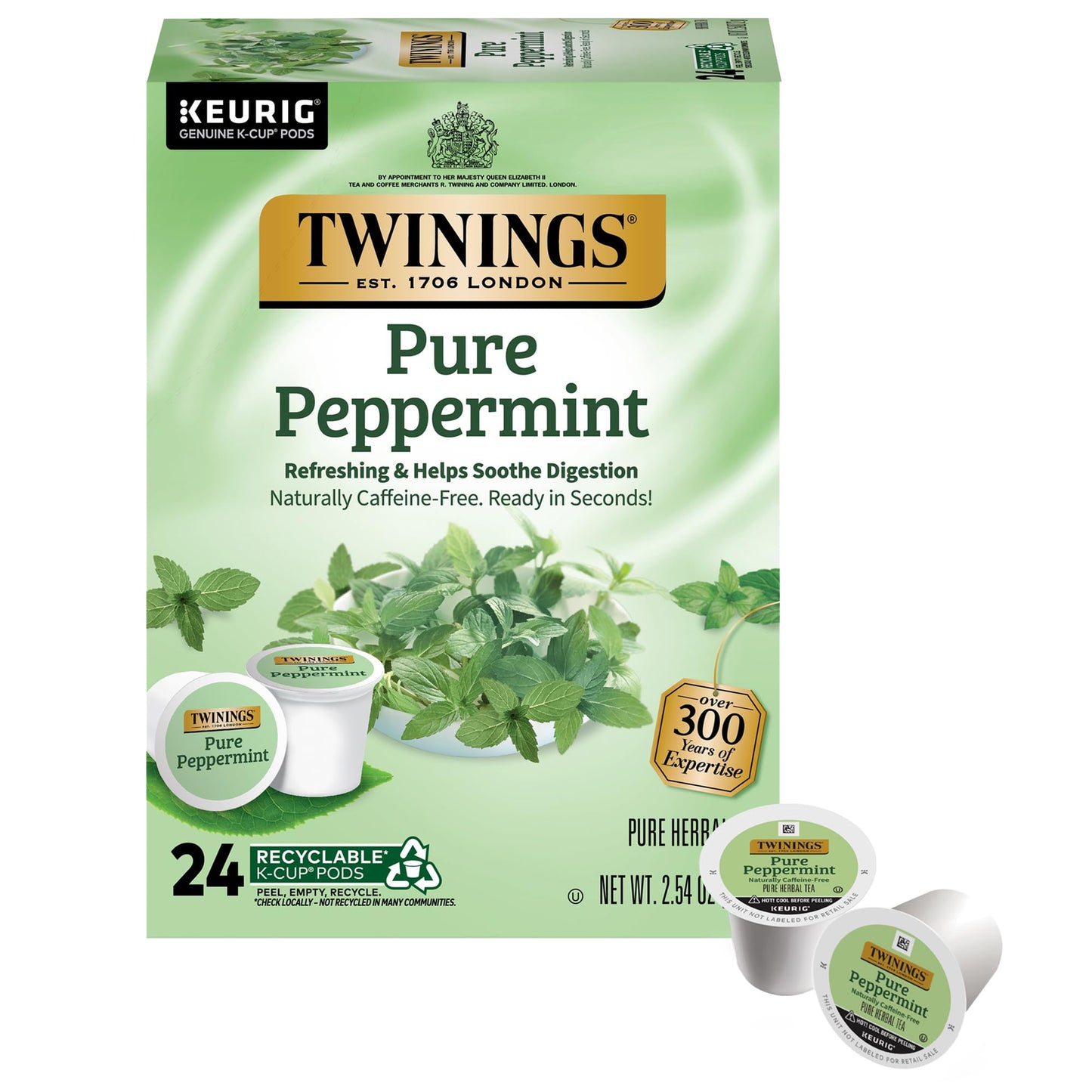 Twinings English Breakfast Black Tea K-Cup Pods for Keurig, 24 Count (Pack of 1), Smooth, Flavourful, Robust, Caffeinated, Enjoy Hot or Iced