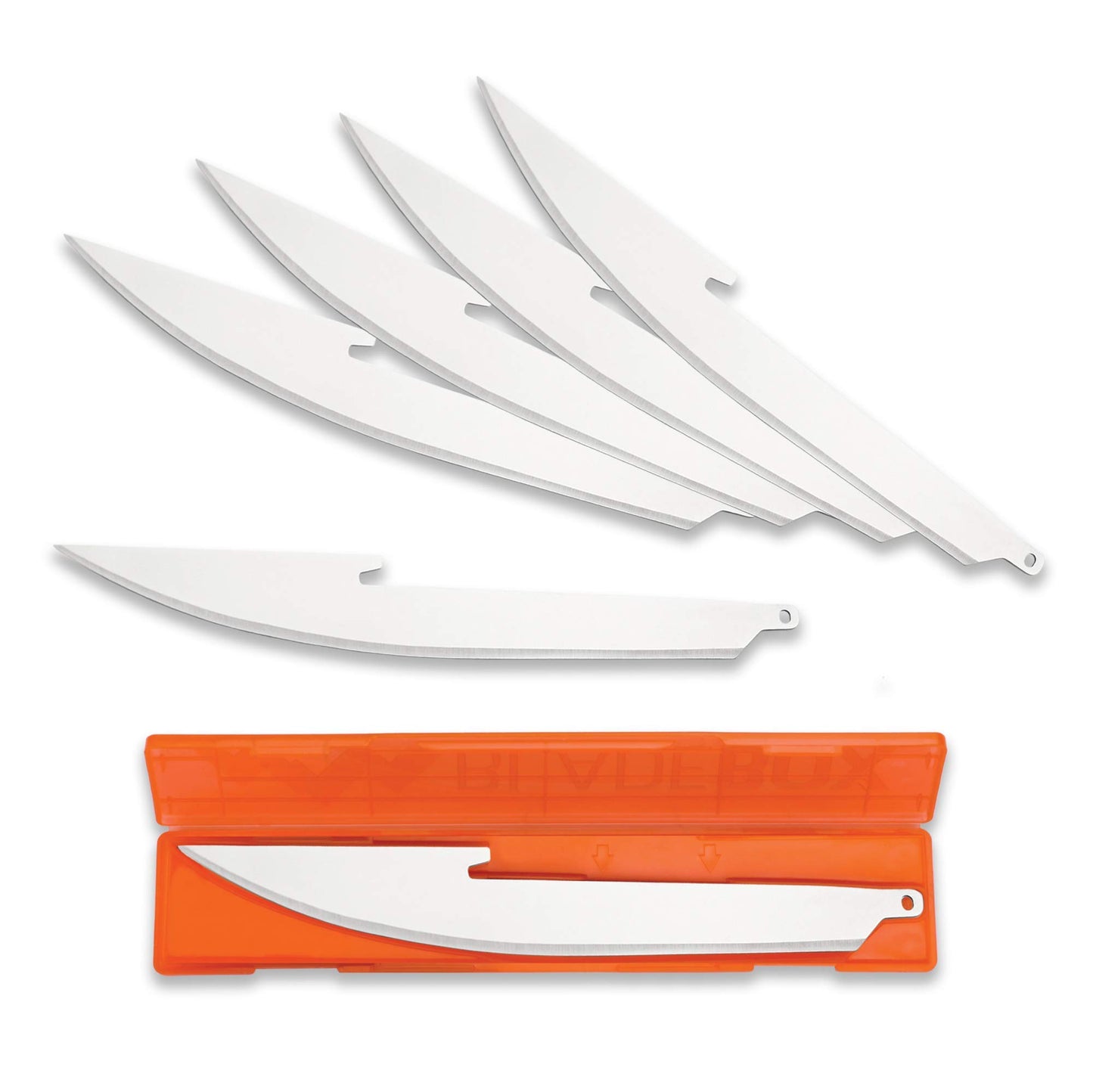 OUTDOOR EDGE 3.5" RazorSafe Replacement Sharp-Point Knife Blades, 24 Piece Value Pack