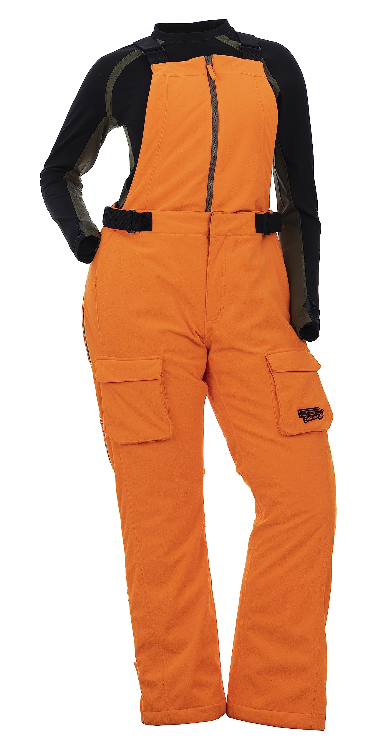 DOING SOMETHING GREAT Kylie 5.0 Camouflage Drop Seat Hunting Bibs for Women, DWR Waterproof, Thin Profile 120g Insulated