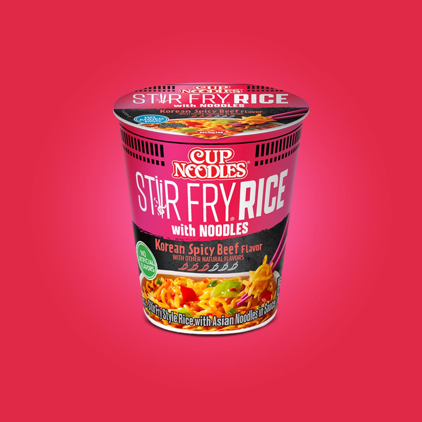 Nissin Cup Noodles Soup, Beef Flavor, Microwaveable Paper Cups, Instant Ramen, 2.25 Ounce (Pack of 12)