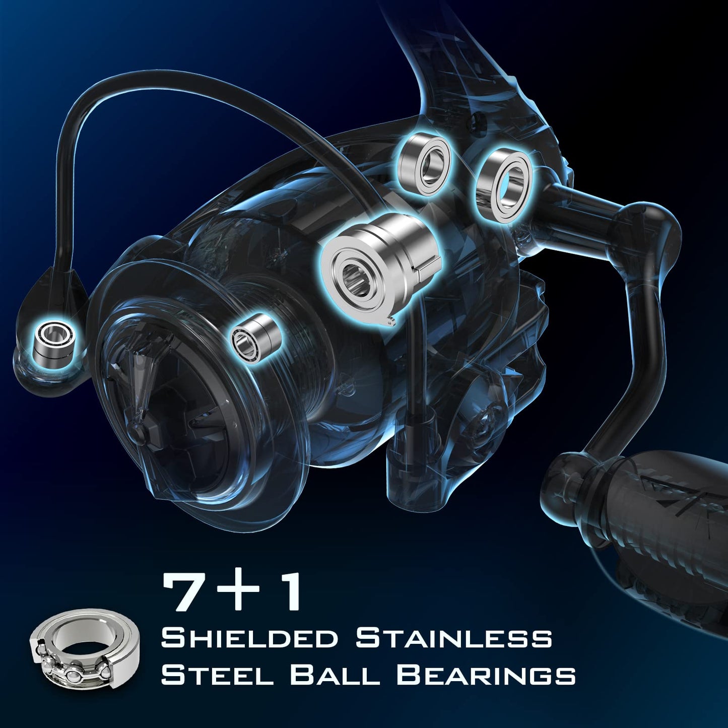 KastKing Spartacus II Fishing Reel - New Spinning Reel – Sealed Carbon Fiber 22LBs Max Drag - 7+1 Stainless BB for Saltwater or Freshwater – Gladiator Inspired Design – Great Features