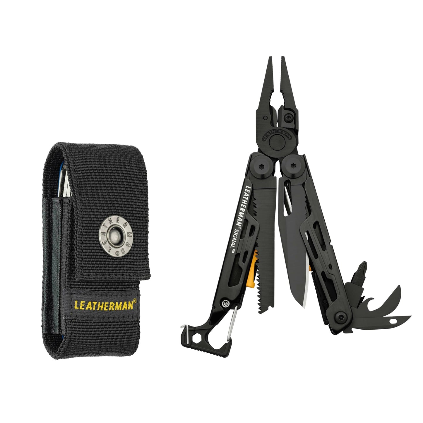 LEATHERMAN, Signal, 19-in-1 Multi-tool for Outdoors, Camping, Hiking, Fishing, Survival, Durable & Lightweight EDC, Made in the USA, Topographical Print