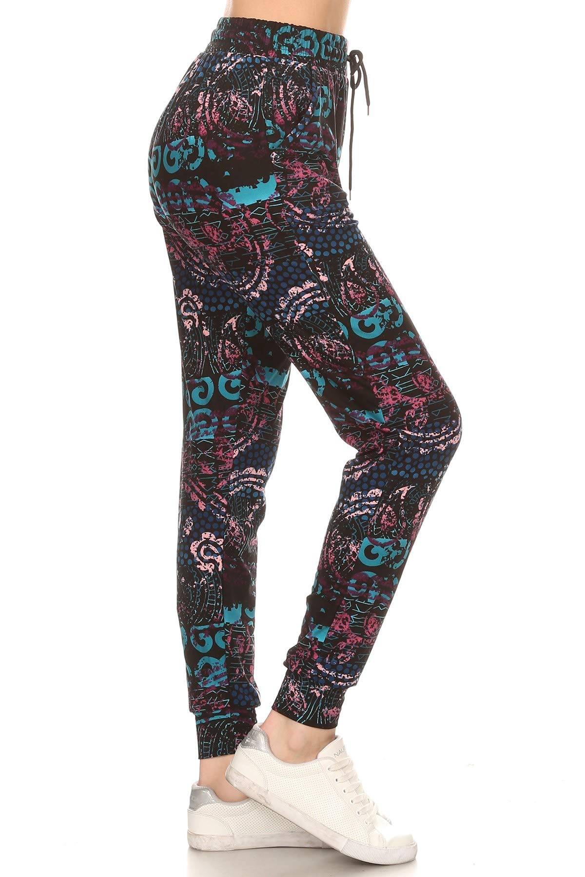 Leggings Depot Women's Relaxed-fit Jogger Track Cuff Sweatpants with Pockets for Yoga, Workout
