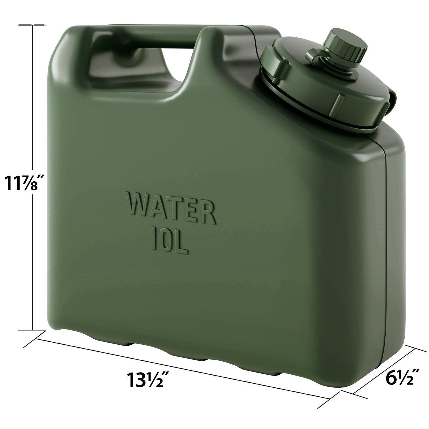 Scepter 2.5 Gallon True Military BPA Free Water Container, Food Grade Water Jug for Camping and Emergency Storage