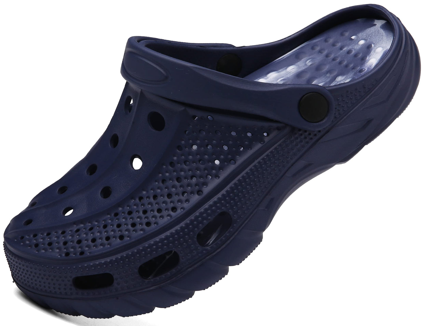 ChayChax Men's and Women's Arch Support Clogs Garden Shoes Slip-on Outdoor Beach Slippers with Removable Cushion Footbed