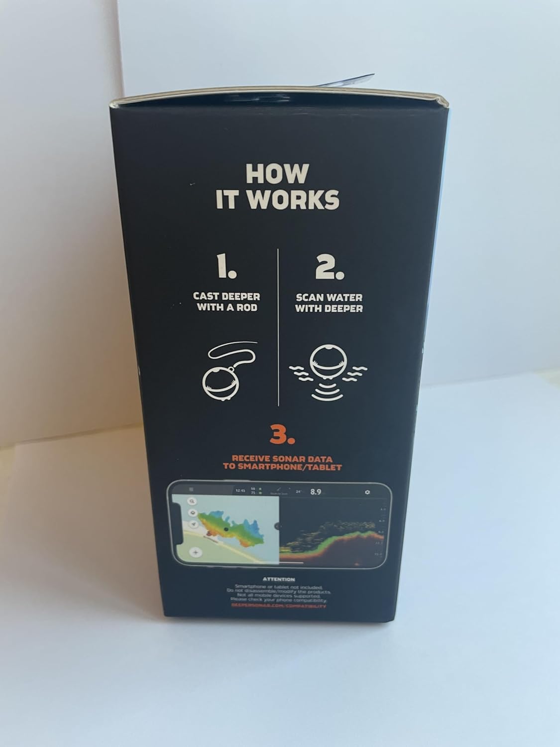 Deeper PRO+ 2 Sonar Fish Finder - Portable Fish Finder and Depth Finder for Kayaks, Boats and Ice Fishing with GPS Enabled | Castable Deeper Fish Finder with Free User Friendly App