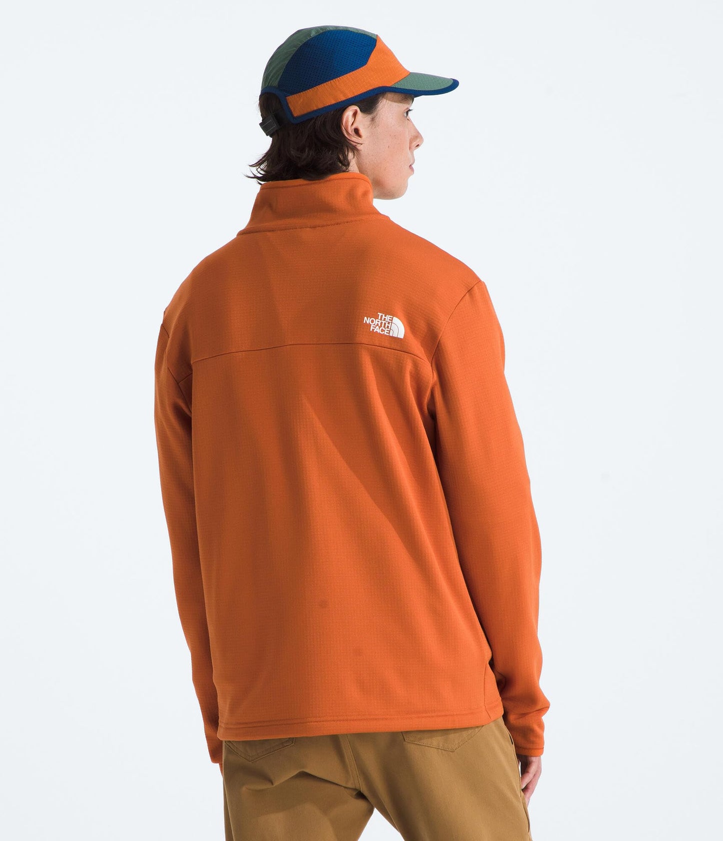 THE NORTH FACE Men's Cedar Trail Grid Fleece Quarter Zip Jacket | Cold Weather Top With Durable, Reinforced Bindings