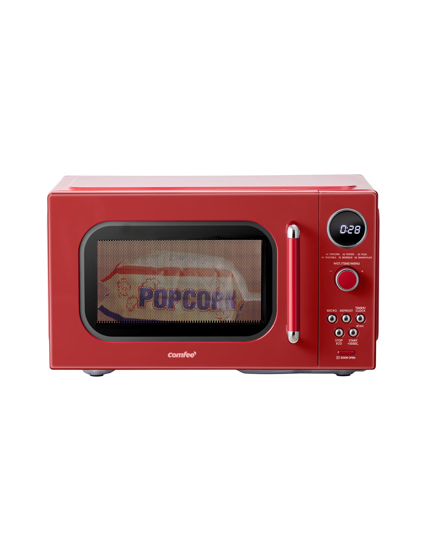 COMFEE EM720CPL-PMB Countertop Microwave Oven with Sound On/Off, ECO Mode and Easy One-Touch Buttons, 0.7 Cu Ft, Black