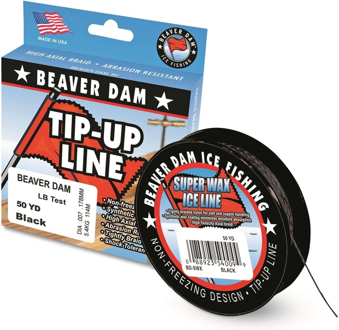 Beaver Dam BD-SWX2050 Tip-Up Line 20Lb Test Tip-Up Line