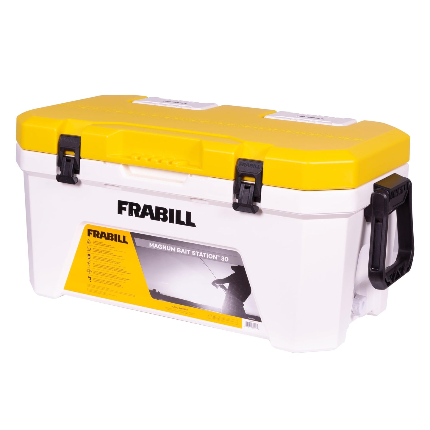 Frabill Magnum Bait Station 13 Quart Live Bait Well, White and Yellow