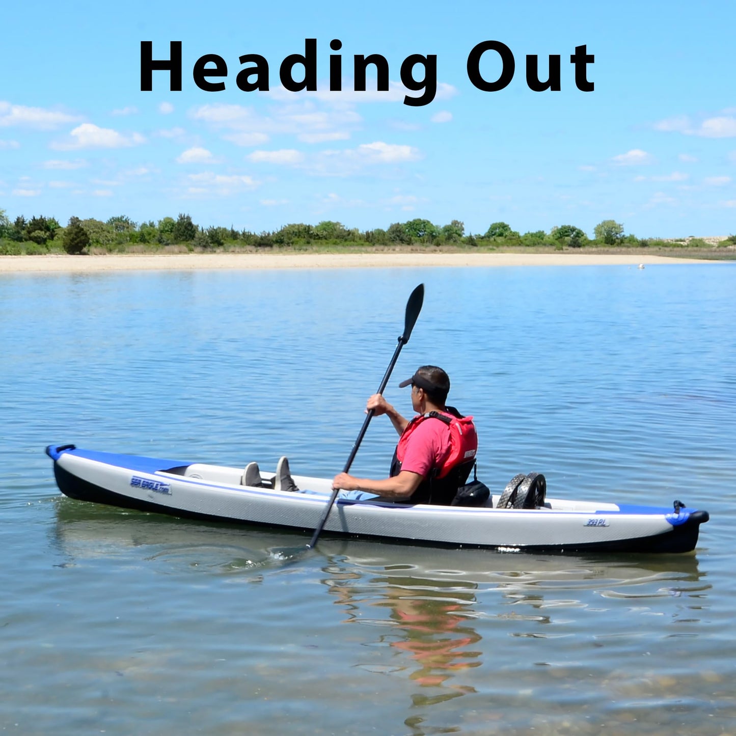 Sea Eagle RazorLite Inflatable Kayak - Lightweight, Drop Stitch, High Speed Touring Kayak - Solo or Tandem - Tall Back Seat(s), Paddle(s), Backpack, Skeg and Pump