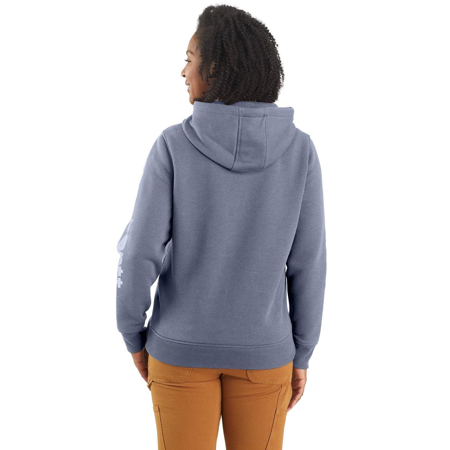 Carhartt Women's Relaxed Fit Midweight Logo Sleeve Graphic Sweatshirt