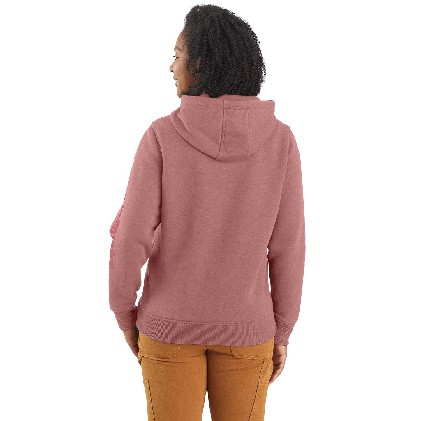 Carhartt Women's Relaxed Fit Midweight Logo Sleeve Graphic Sweatshirt