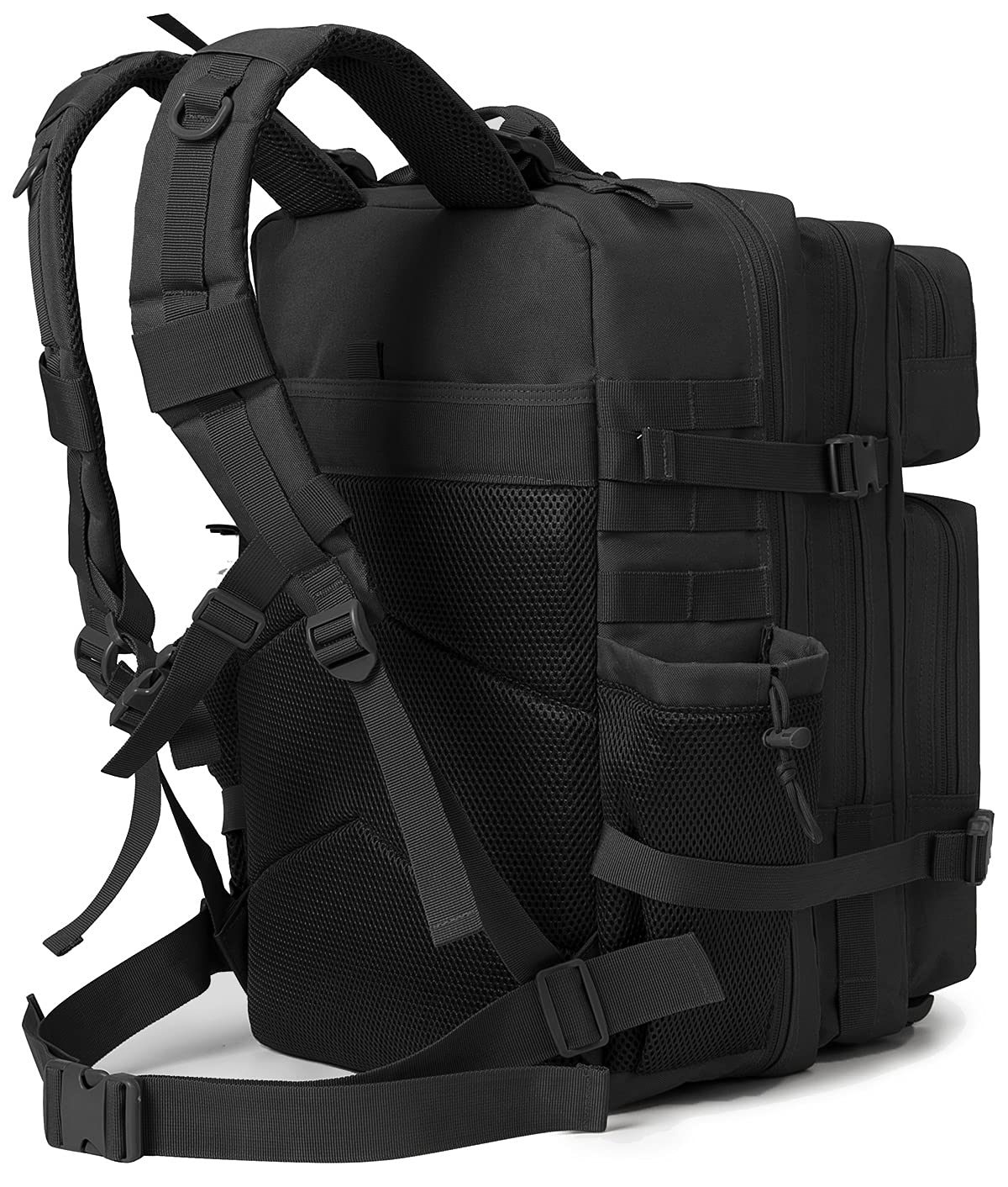 QT&QY 25L/35L/45L Military Tactical Backpack For Men Molle Daypack 3 Day Bug Out Bag Hiking Rucksack With Bottle Holder