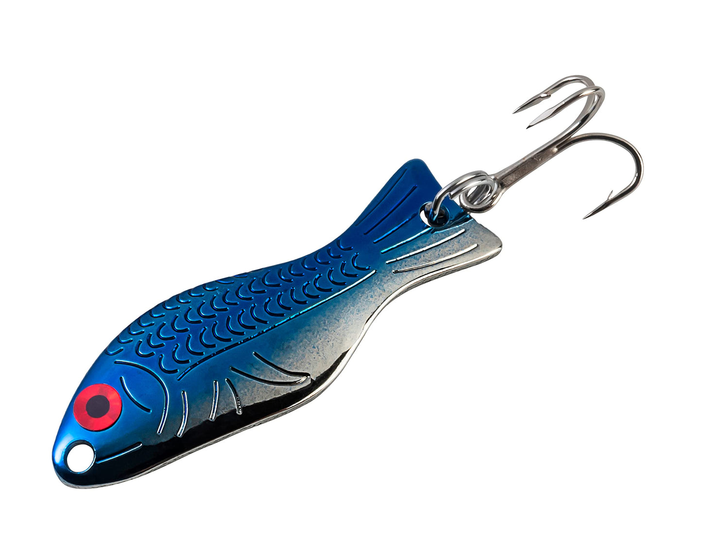 AL's Goldfish Lure Company, Rust Free Goldfish Freshwater Fishing Spoon, Treble Hook, Trout, Salmon, Bass, Walleye, Crappie, Panfish, and Pike. Sizes 3/16 oz., 1/4 oz. or 1/2 oz