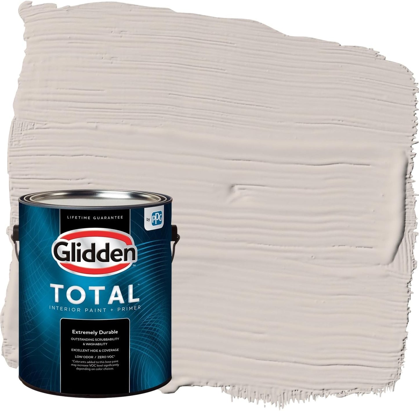 Glidden Interior Paint + Primer: Beige/Toasted Almond, One Coat, Semi-Gloss, 1-Quart