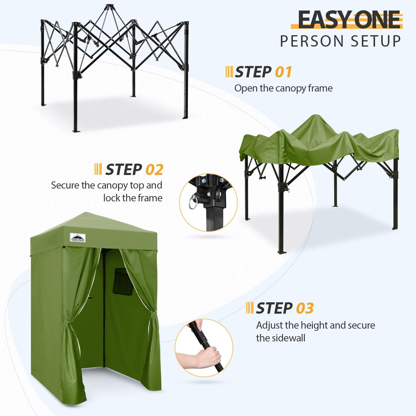 EAGLE PEAK Flex Compact 4x4 Pop-up Canopy Changing Room, Portable Dressing Room, Privacy Changing Tent for Indoor Fashion Photoshoots, Camping, or Pool, Purple