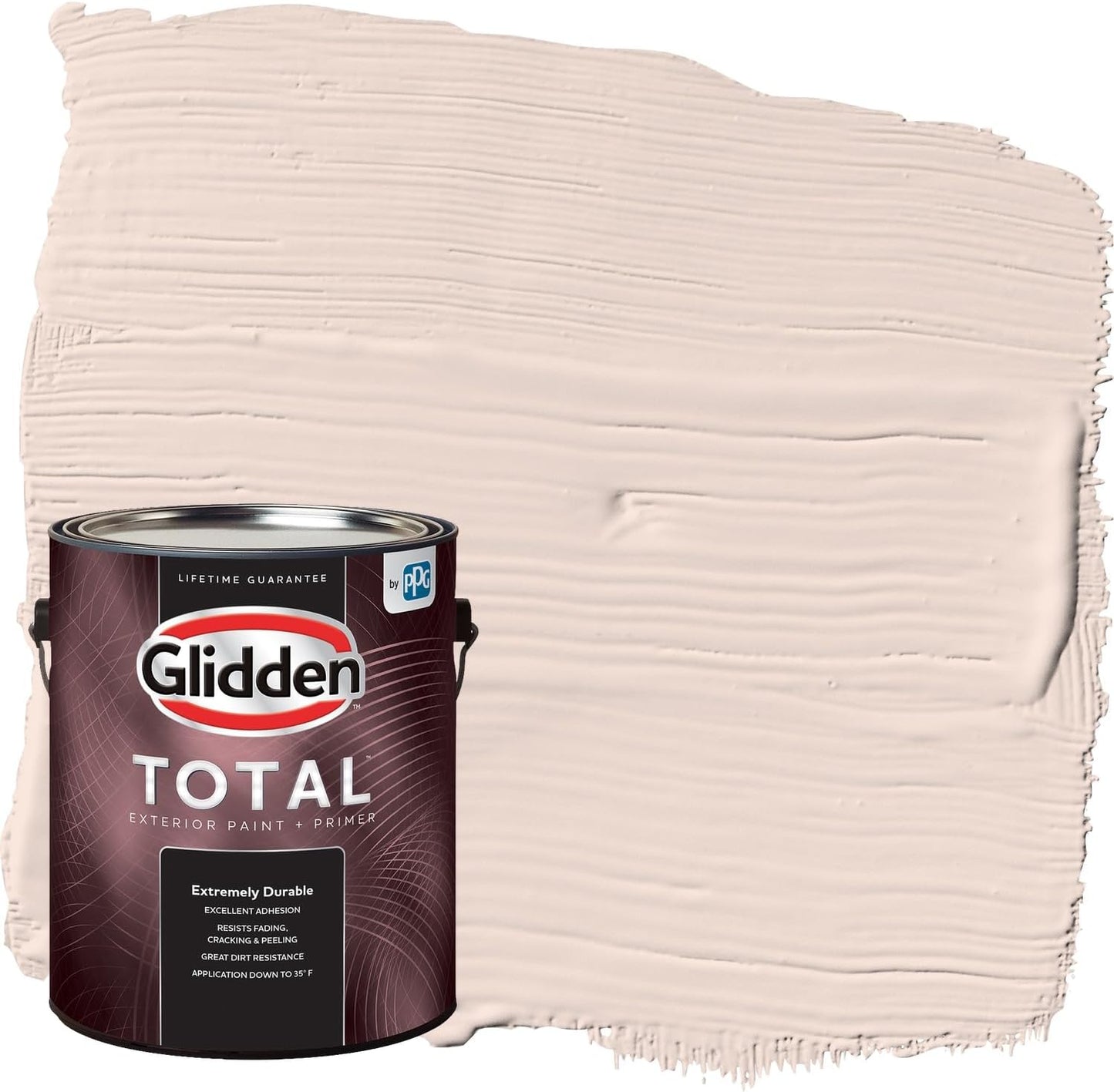 Glidden Exterior Paint + Primer: Pink/Ballet Slipper, One Coat, Semi-Gloss, 1-Gallon