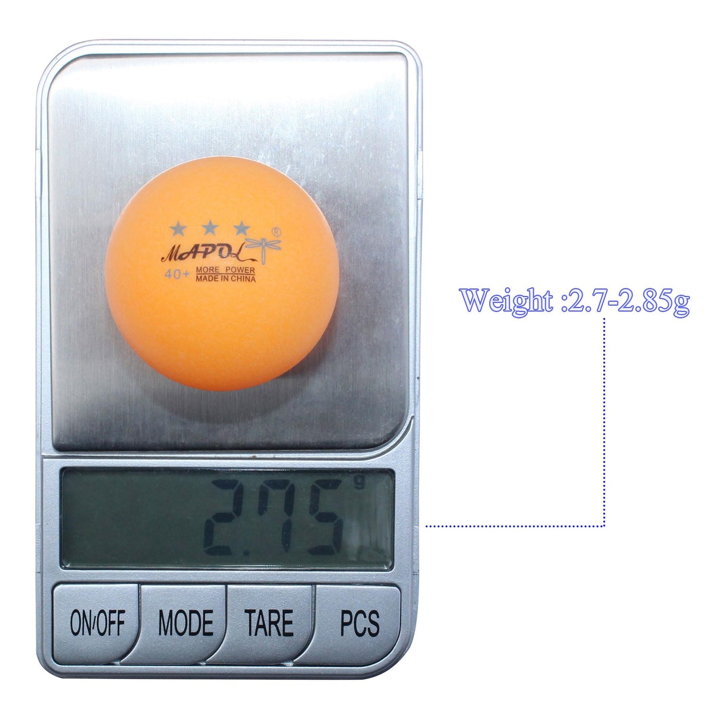 MAPOL 100 Counts 3-Star Orange Practice Ping Pong Balls Advanced Table Tennis Balls