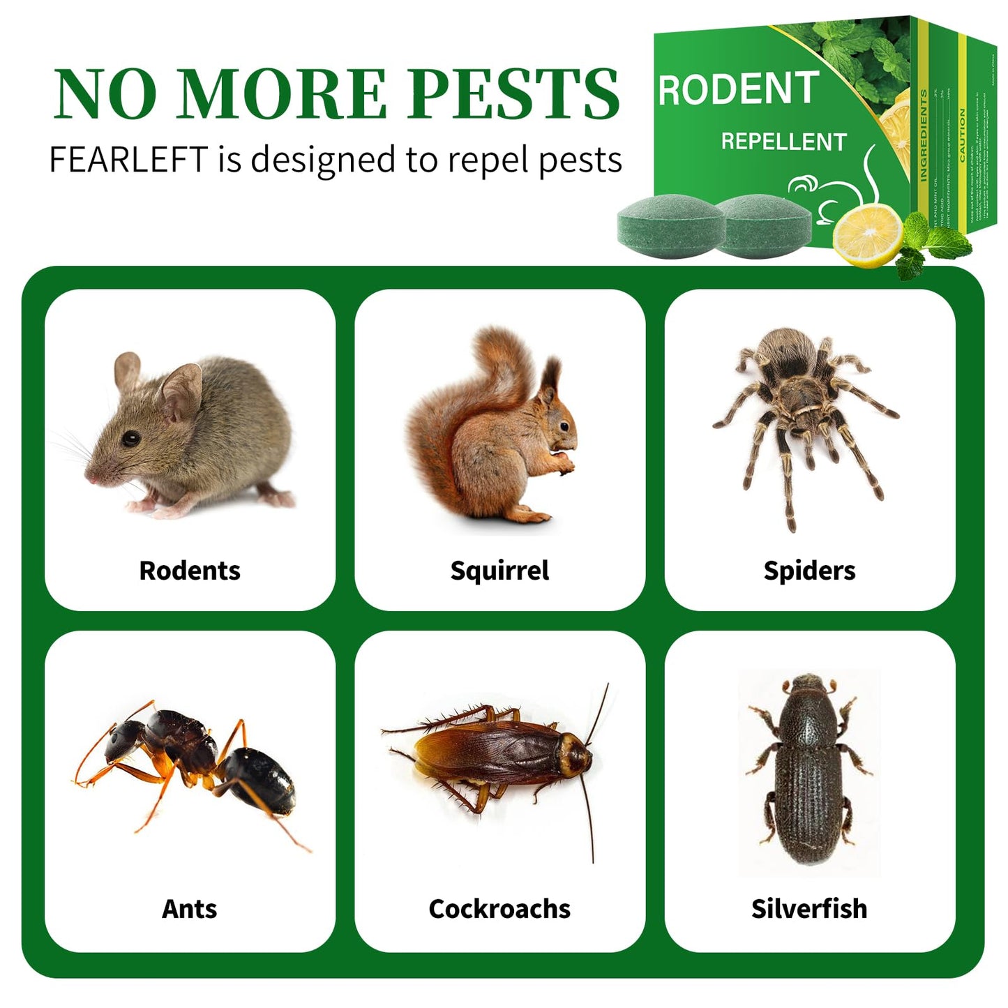 Mouse Rodent Repellent, 24 Pack Peppermint Oil for Mice Rats Squirrel Pests Repellent Indoor & Outdoor Use, Natural Rat Mouse Deterrent Family & Pet Safe