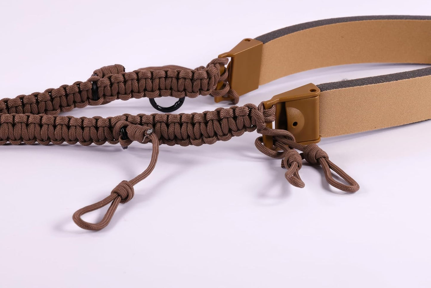 FOXPRO XD8 Tier Coyote Call Lanyard in Tan and Black Paracord Designed to Hold 6 Calls and Predator Electronic Game Call Remote