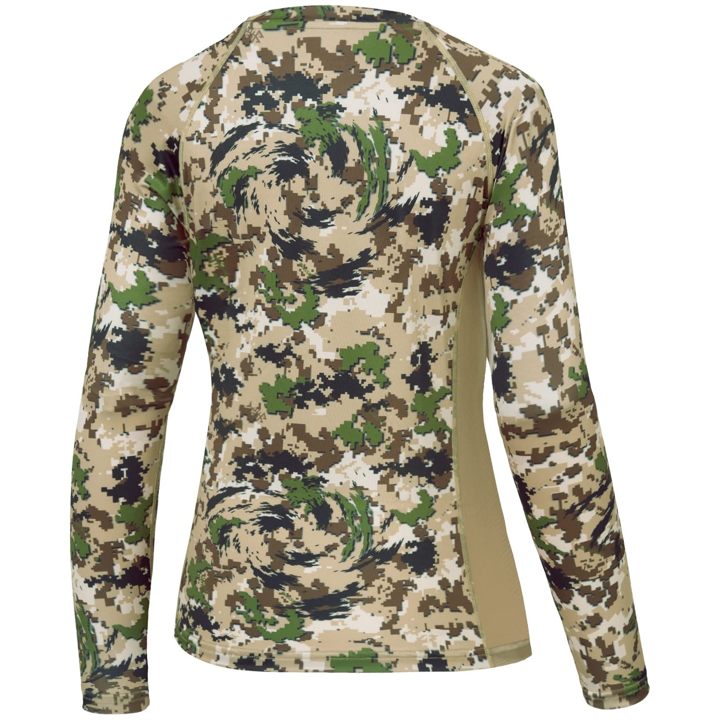 BASSDASH Women’s Camo Hunting Shirt Long Sleeve UPF 50+ Sun Protection Performance Tee Fishing Hiking