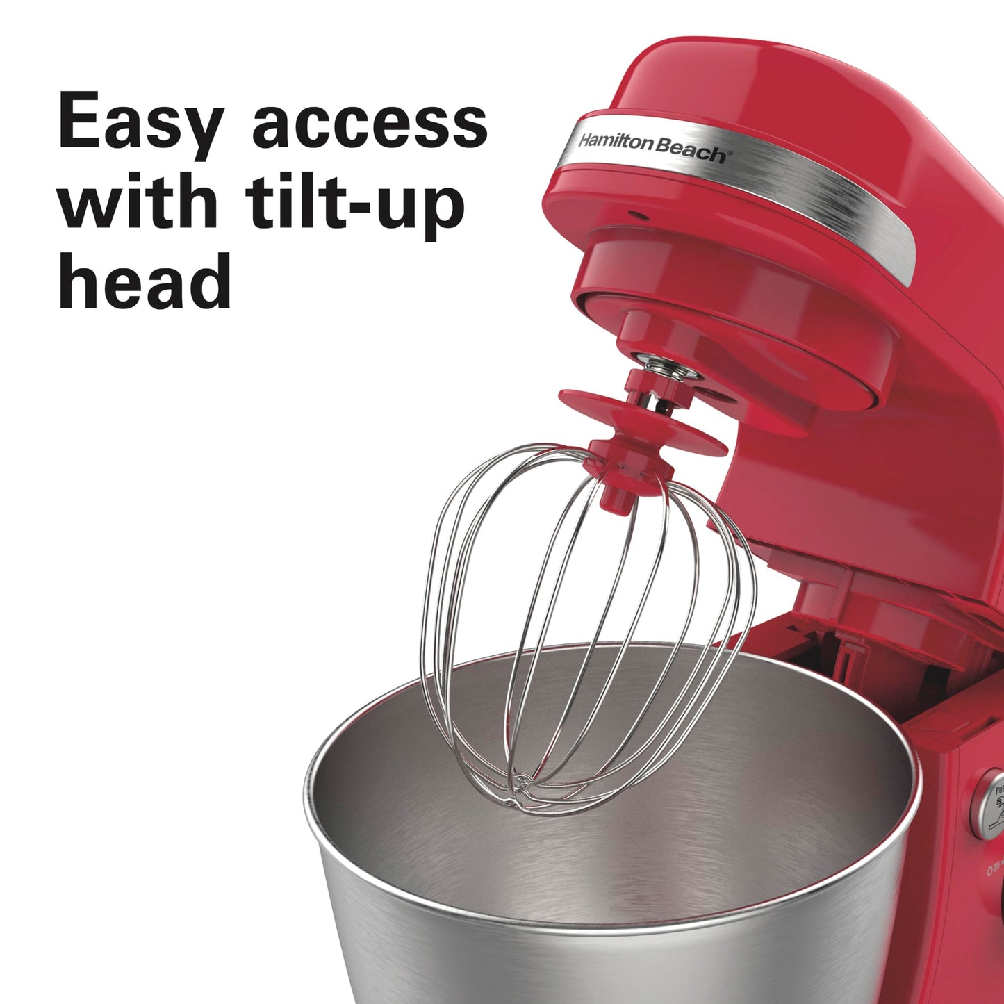 Hamilton Beach Electric Stand Mixer, 4 Quarts, Dough Hook, Flat Beater Attachments, Splash Guard 7 Speeds with Whisk, Black