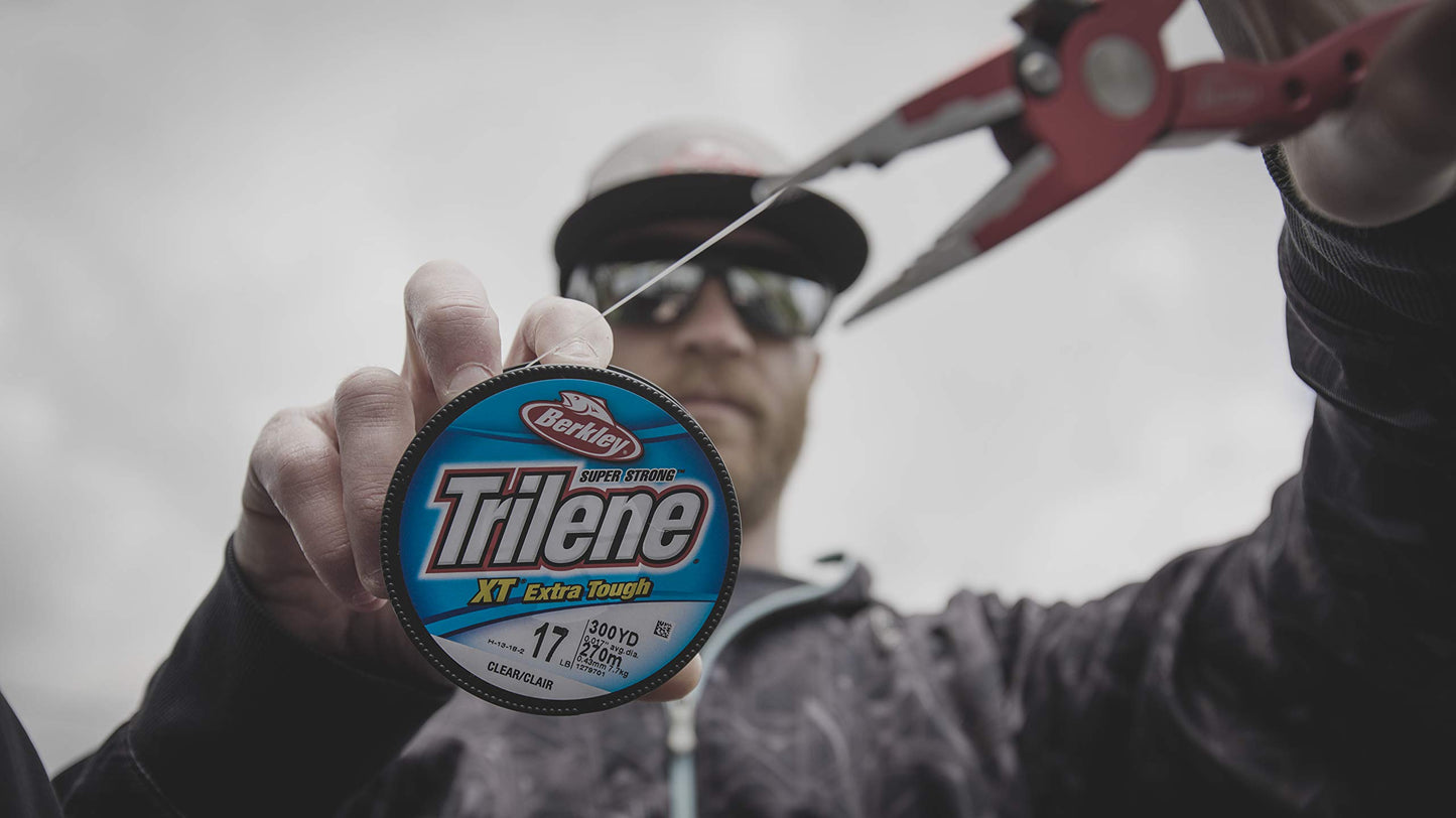 Berkley Trilene® XT®, Clear, 12lb | 5.4kg, 3000yd | 2743m Monofilament Fishing Line, Suitable for Saltwater and Freshwater Environments